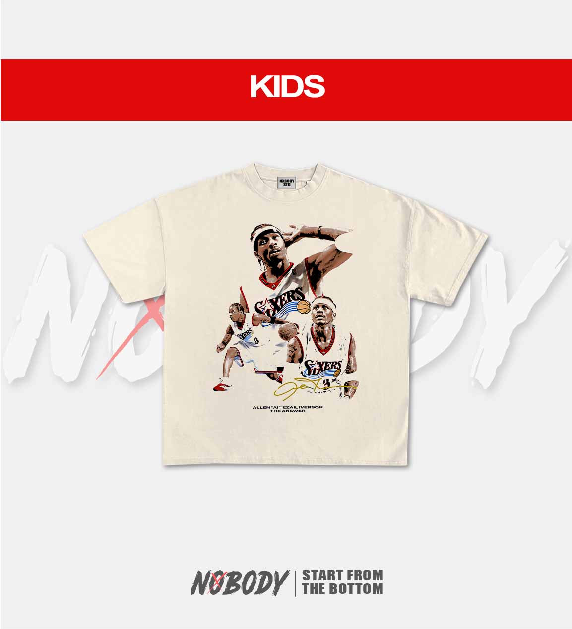 ALLEN IVERSON GRAPHIC T-SHIRT 2.2 - KIDS