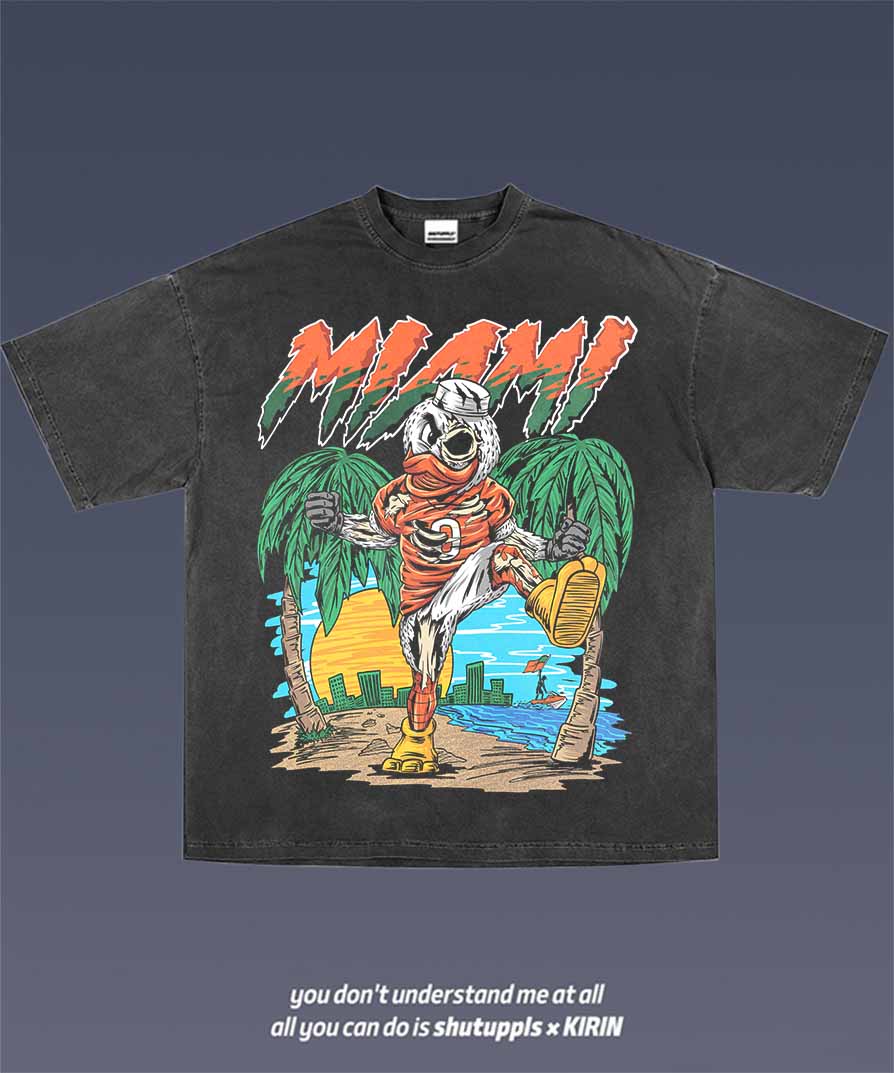 SHUTUPPLS MIAMI HURRICANES TEE 1.0