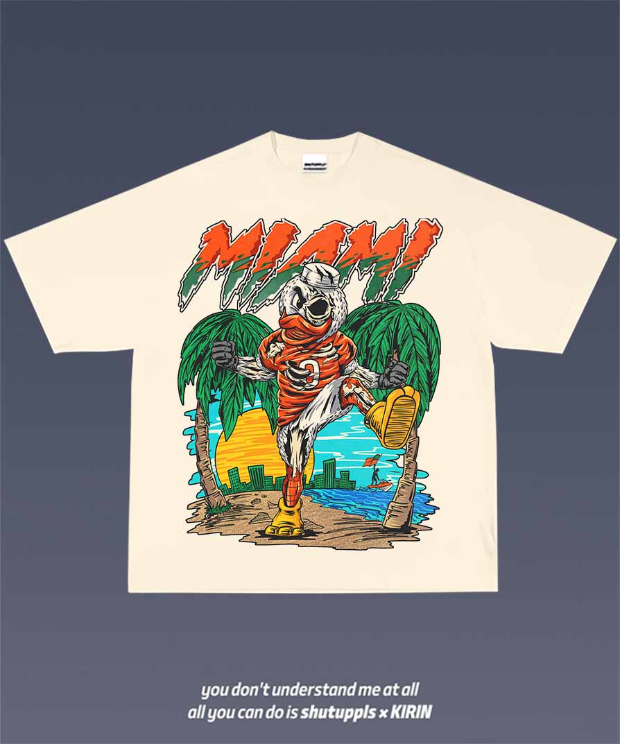 SHUTUPPLS MIAMI HURRICANES TEE 1.0