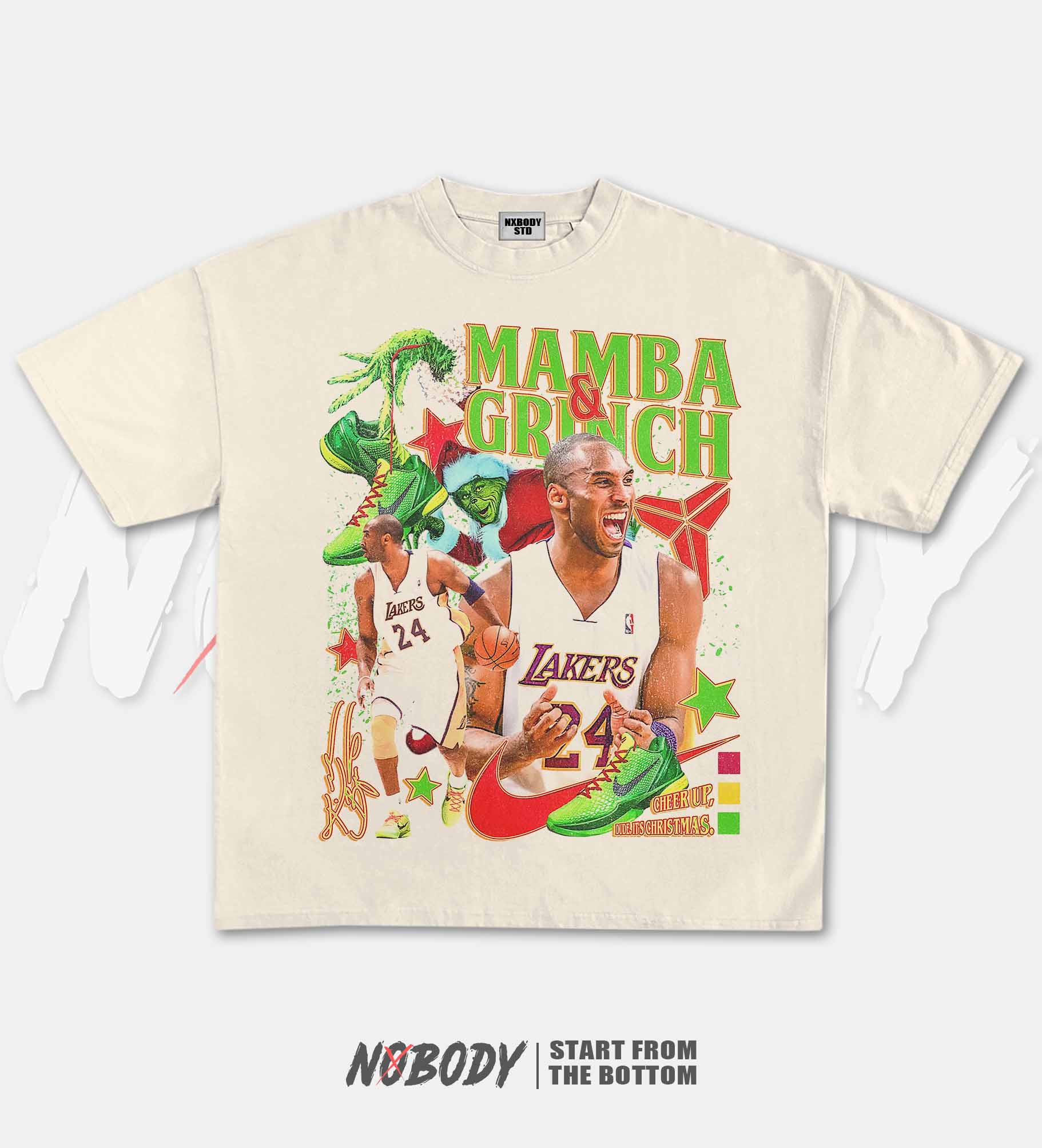 KOBE & GRINCH STOLE CHRISTMAS GRAPHIC T-SHIRT 1.0 - KIDS