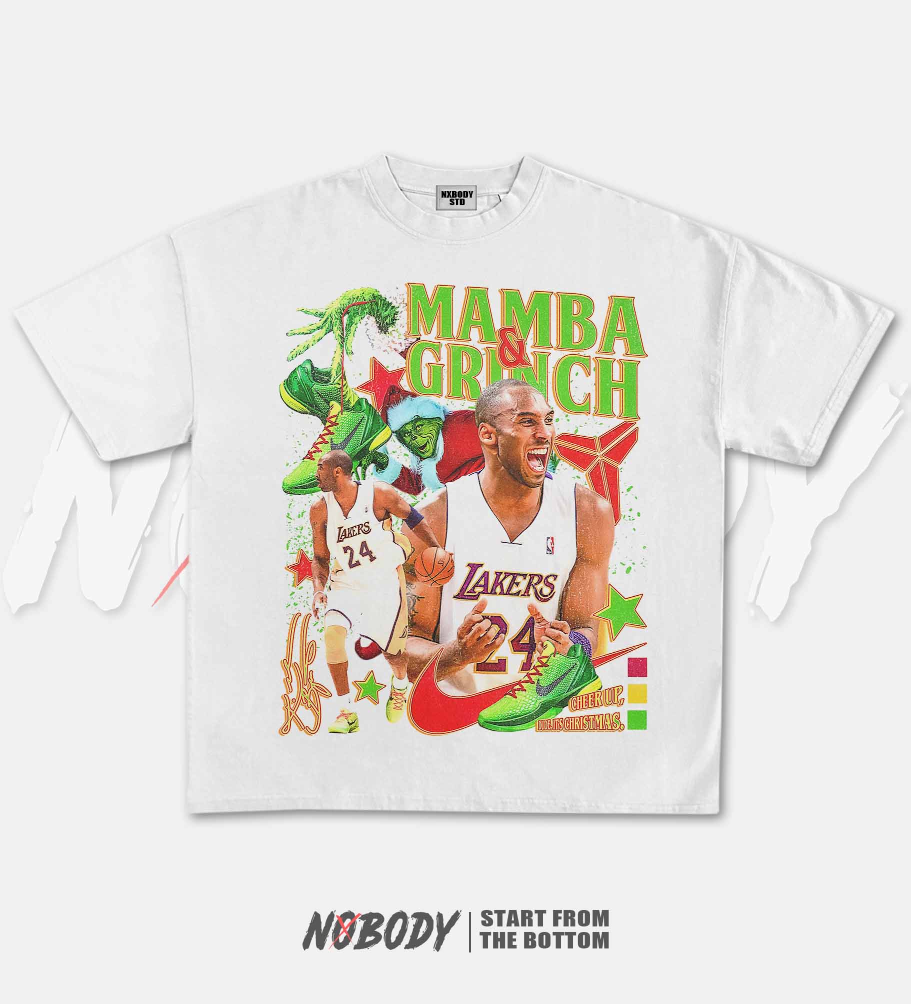 KOBE & GRINCH STOLE CHRISTMAS GRAPHIC T-SHIRT 1.0 - KIDS