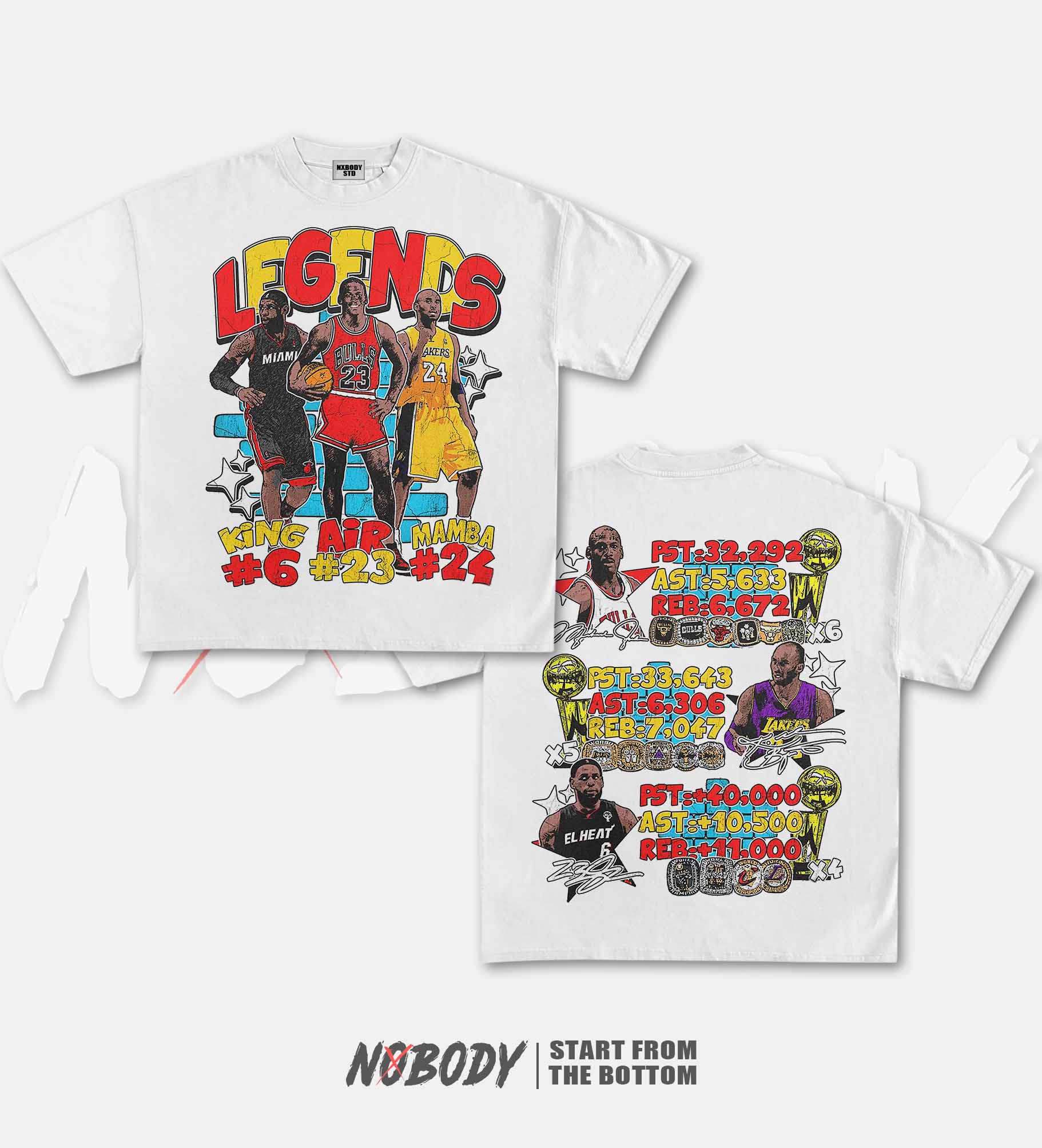 KOBE & JORDAN & JAMES GRAPHIC T-SHIRT 1.0 - KIDS