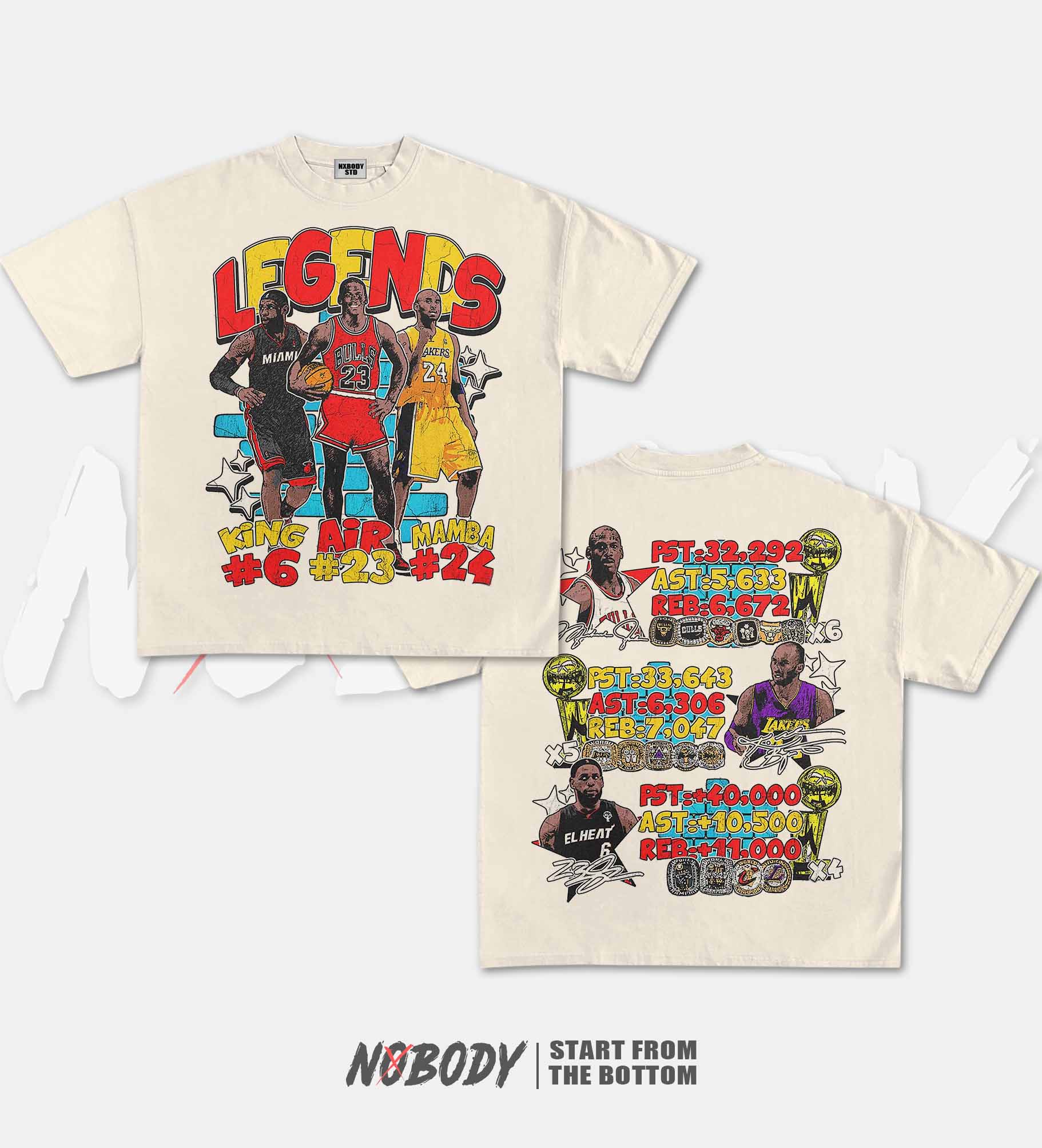 KOBE & JORDAN & JAMES GRAPHIC T-SHIRT 1.0 - KIDS