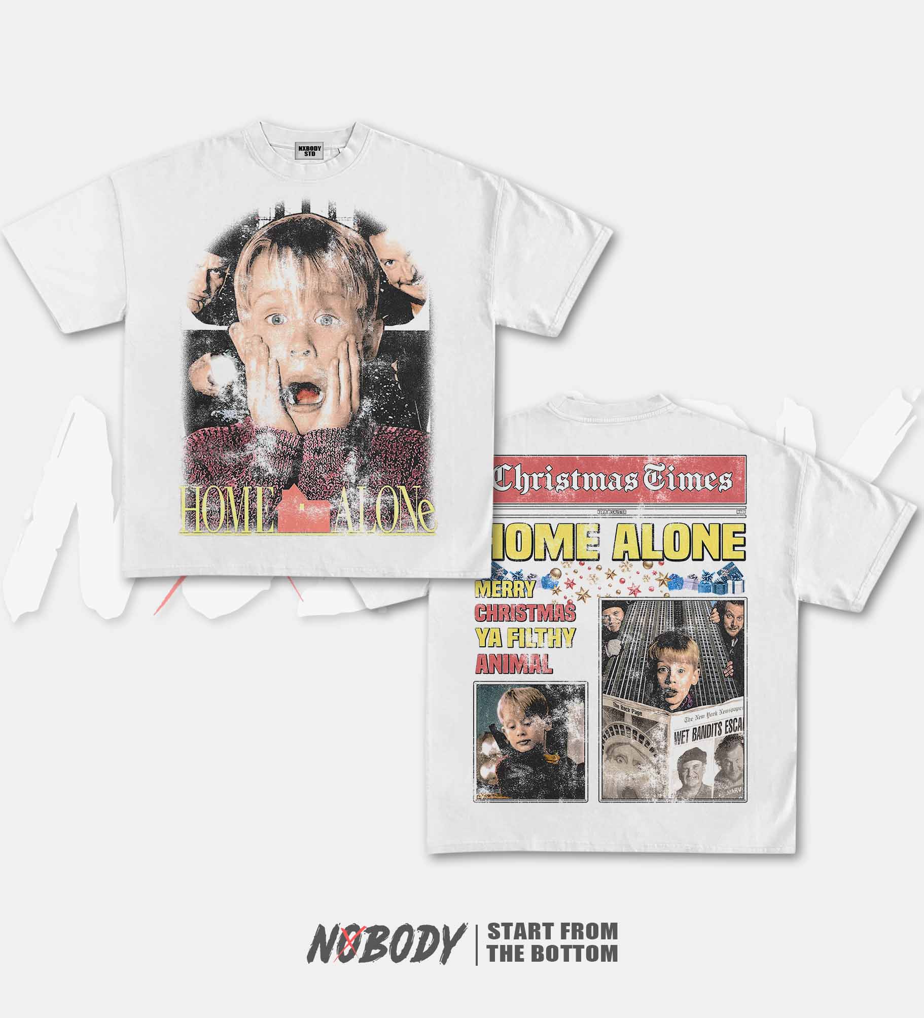 HOME ALONE CHRISTMAS GRAPHIC T-SHIRT 1.0