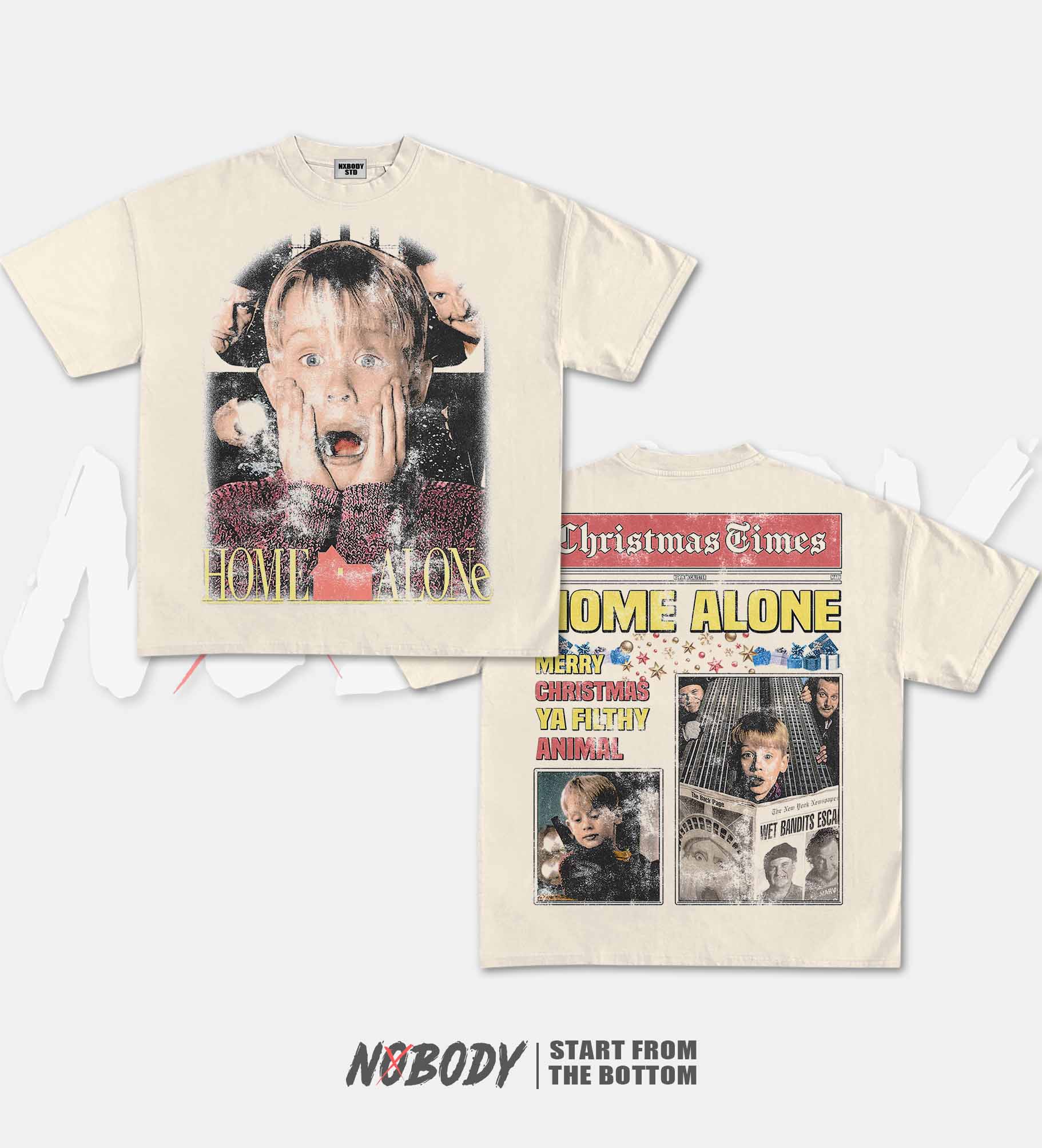 HOME ALONE CHRISTMAS GRAPHIC T-SHIRT 1.0