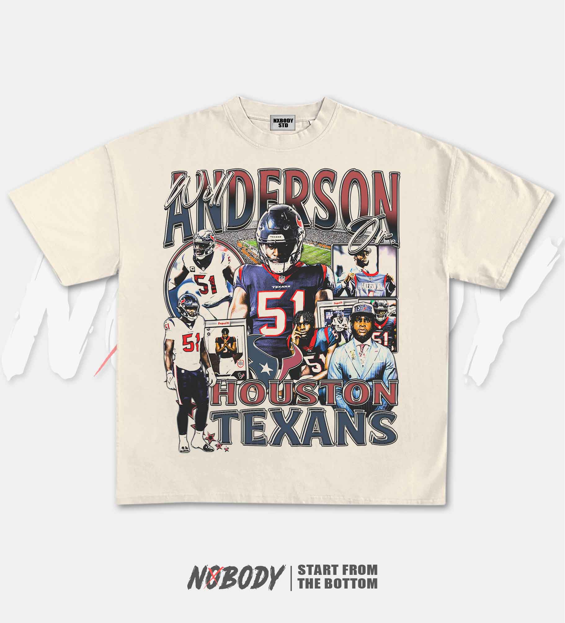 WILL ANDERSON JR-TEXANS GRAPHIC T-SHIRT 1.0