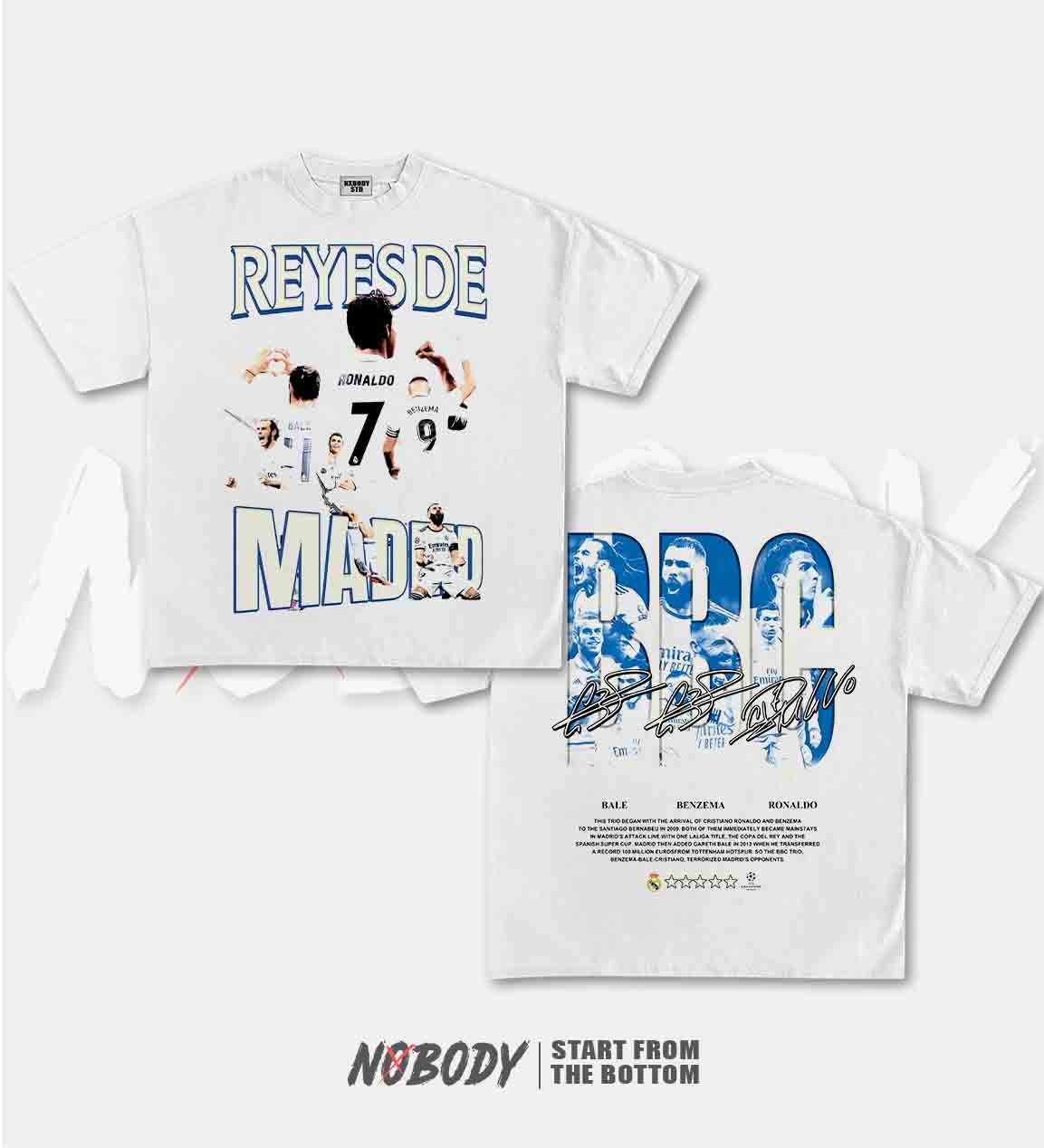 BBC BALE & BENZEMA & RONALDO GRAPHIC TEE 1.0