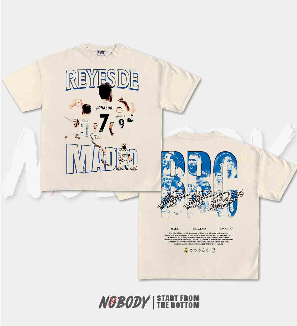 BBC BALE & BENZEMA & RONALDO GRAPHIC TEE 1.0