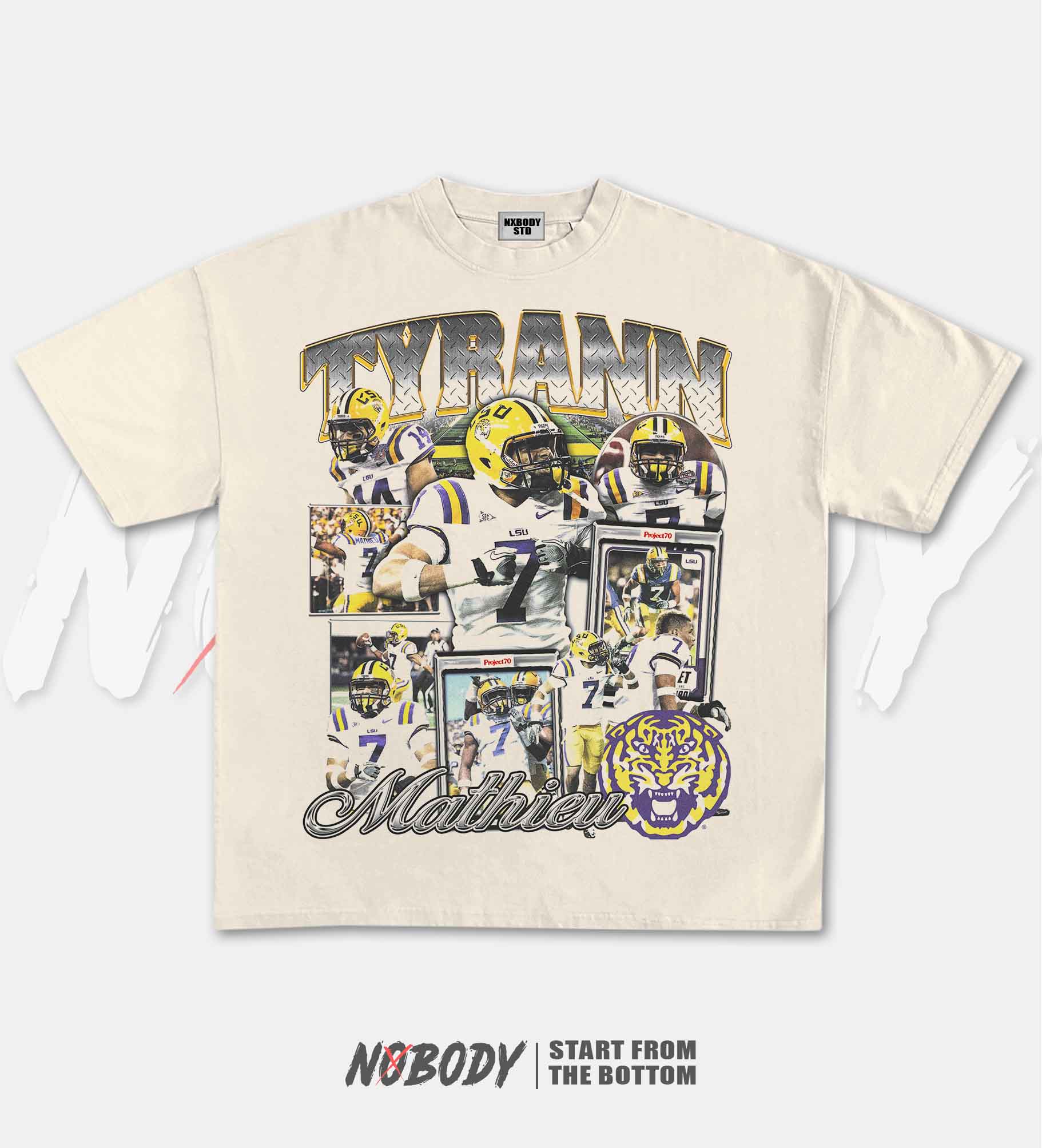 TYRANN MATHIEU-LSU GRAPHIC T-SHIRT 1.0