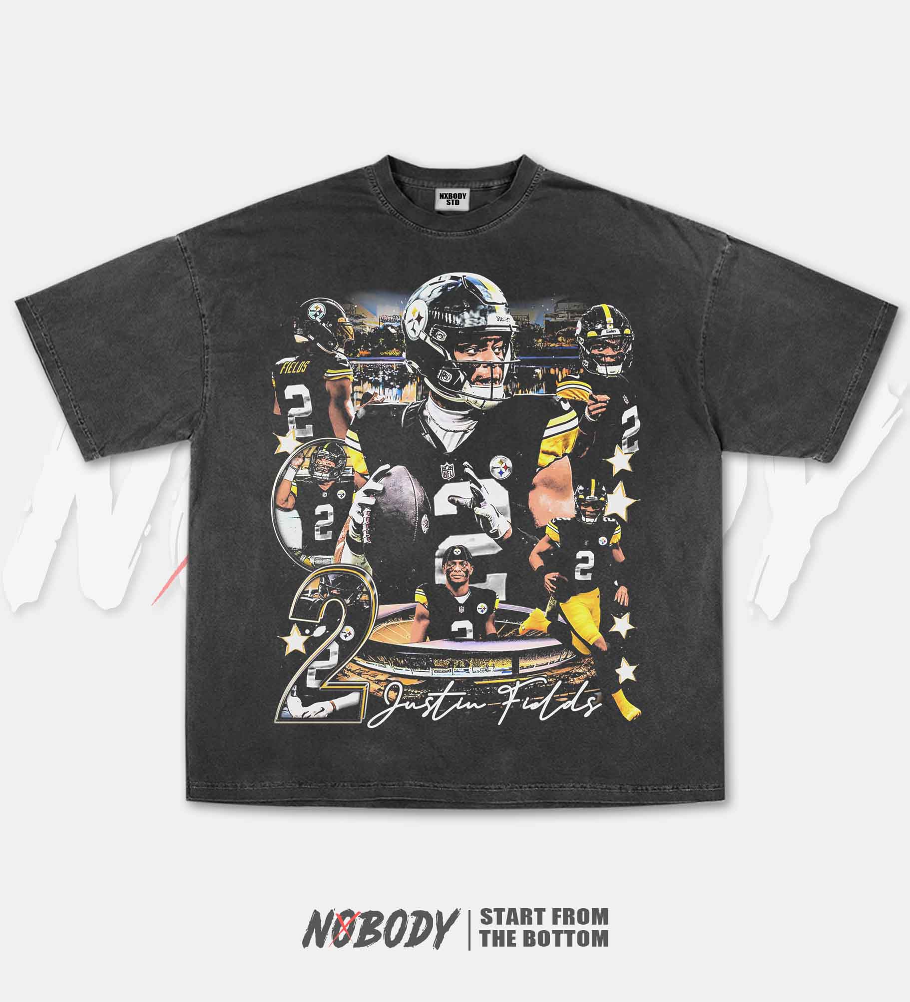 JUSTIN FIELDS STEELERS GRAPHIC T-SHIRT 1.0