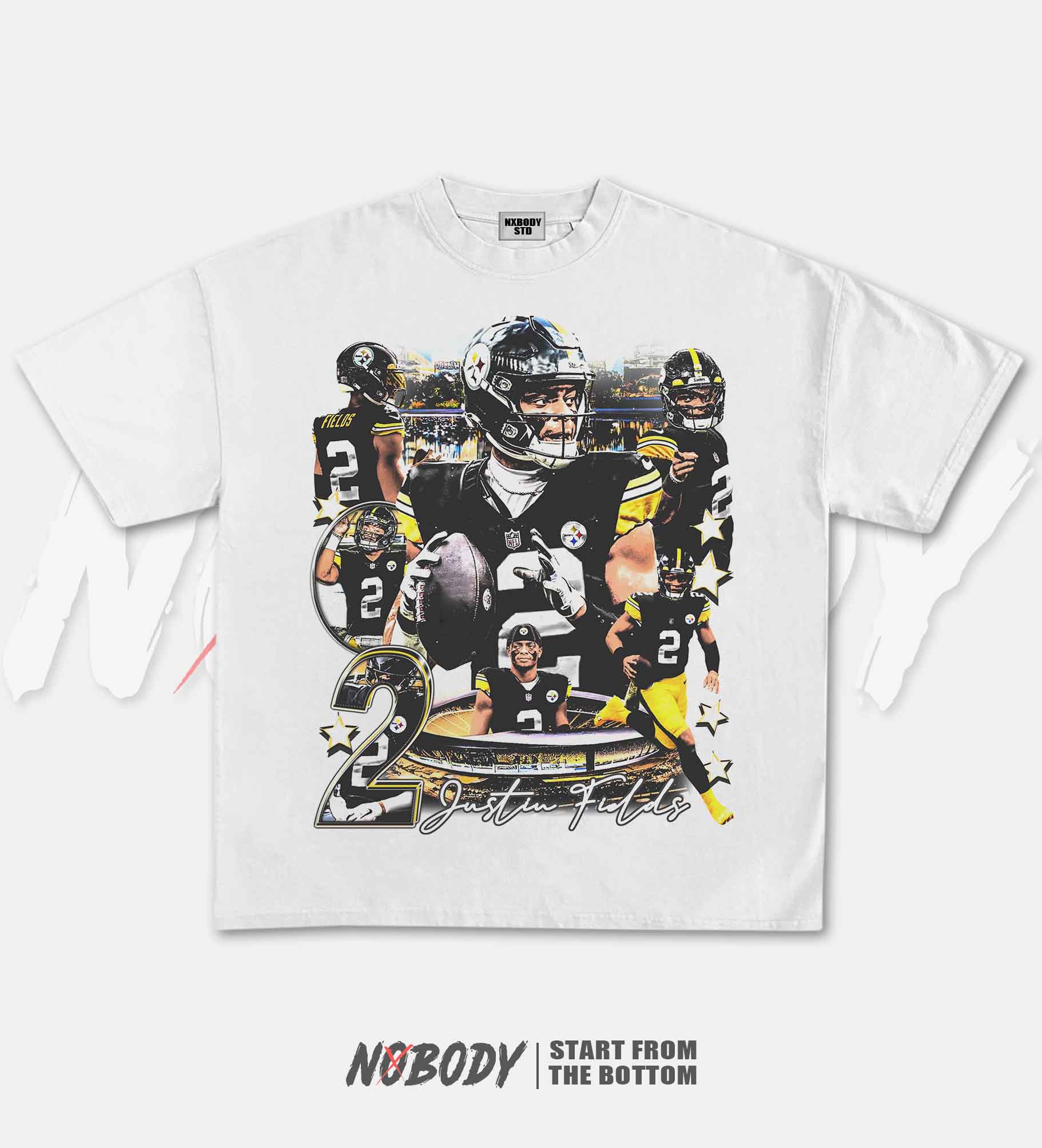 JUSTIN FIELDS STEELERS GRAPHIC T-SHIRT 1.0