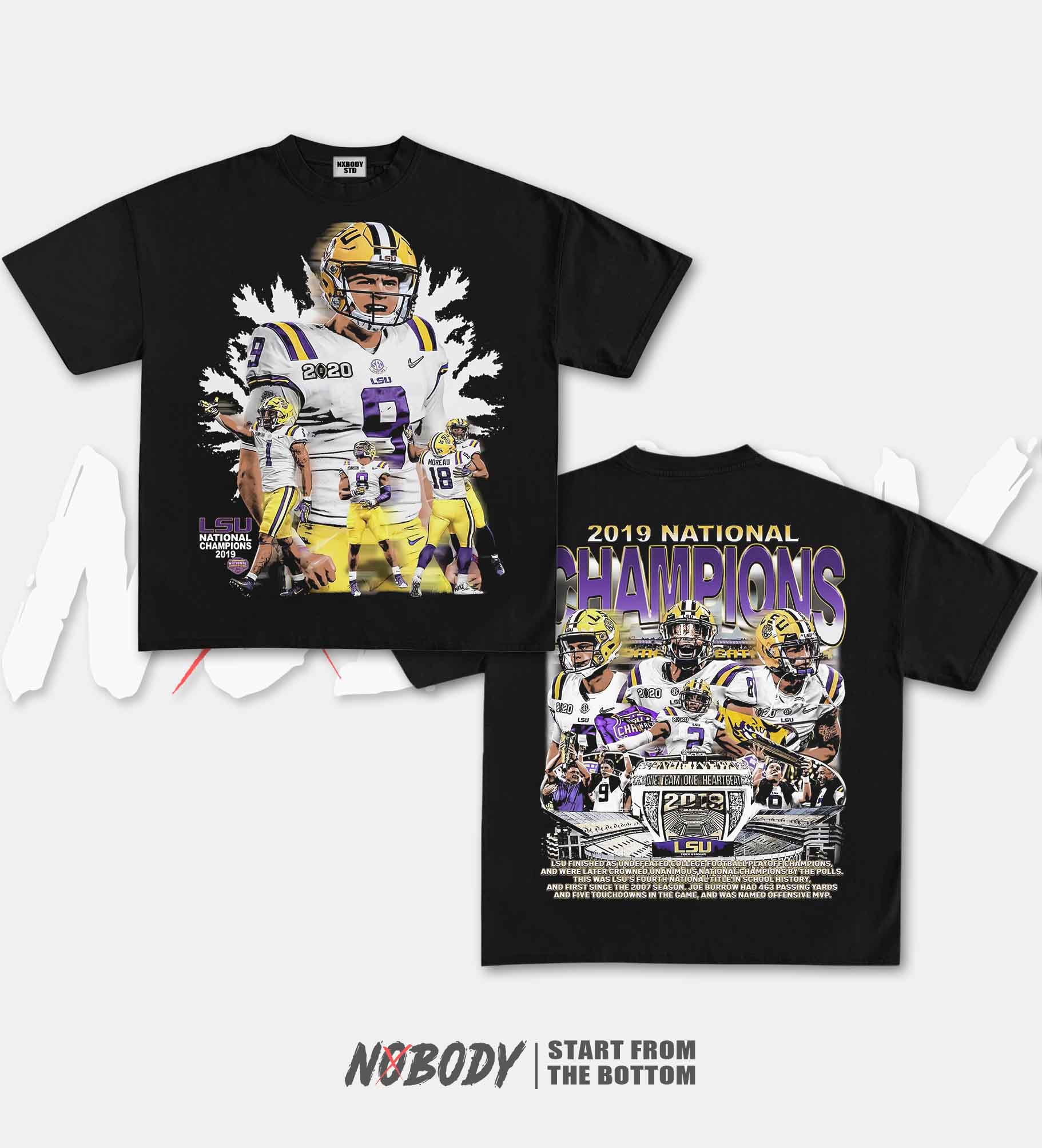 2019 NATIONAL CHAMPS - LSU GRAPHIC T-SHIRT 1.1