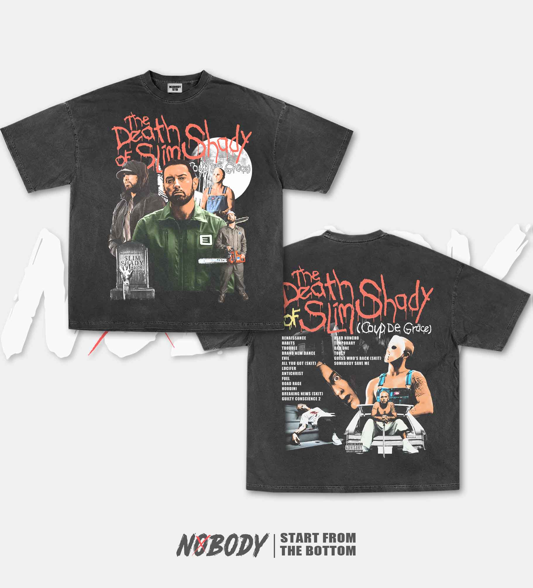 EMINEM DEATH OF SLIM SHADY GRAPHIC T-SHIRT 1.0