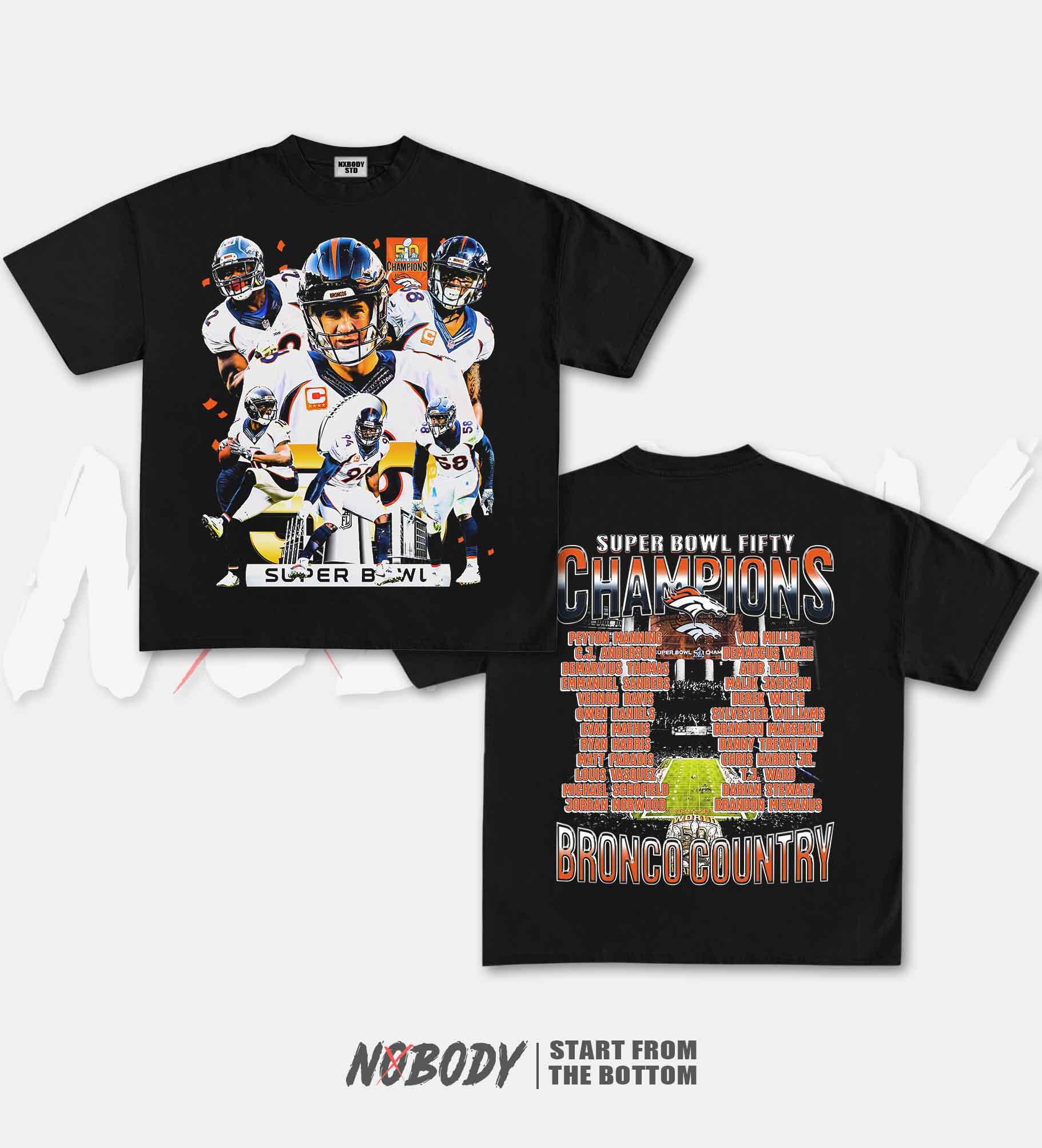 SUPER BOWL 50 CHAMPS BRONCOS GRAPHIC T-SHIRT 1.0