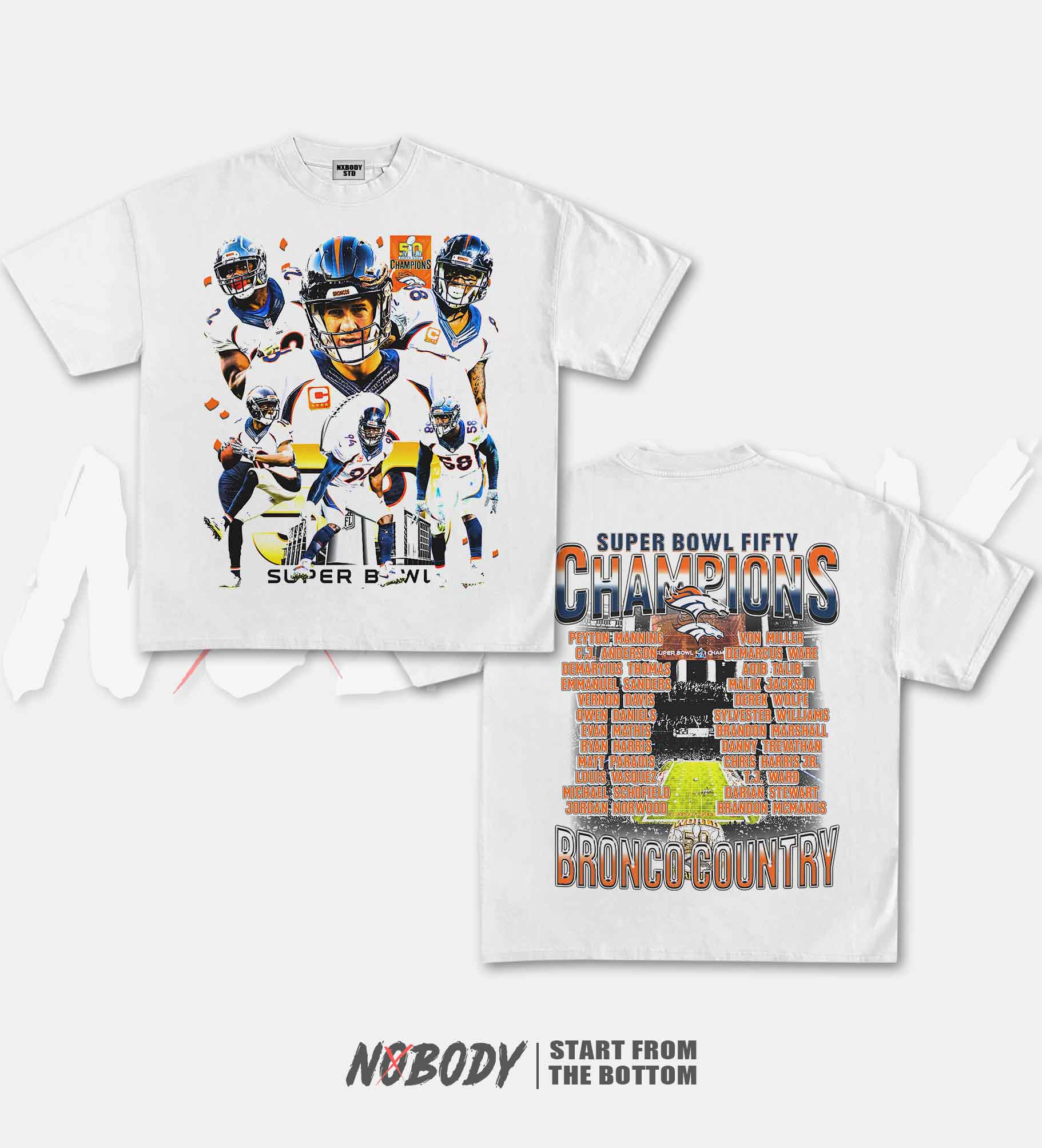 SUPER BOWL 50 CHAMPS BRONCOS GRAPHIC T-SHIRT 1.0