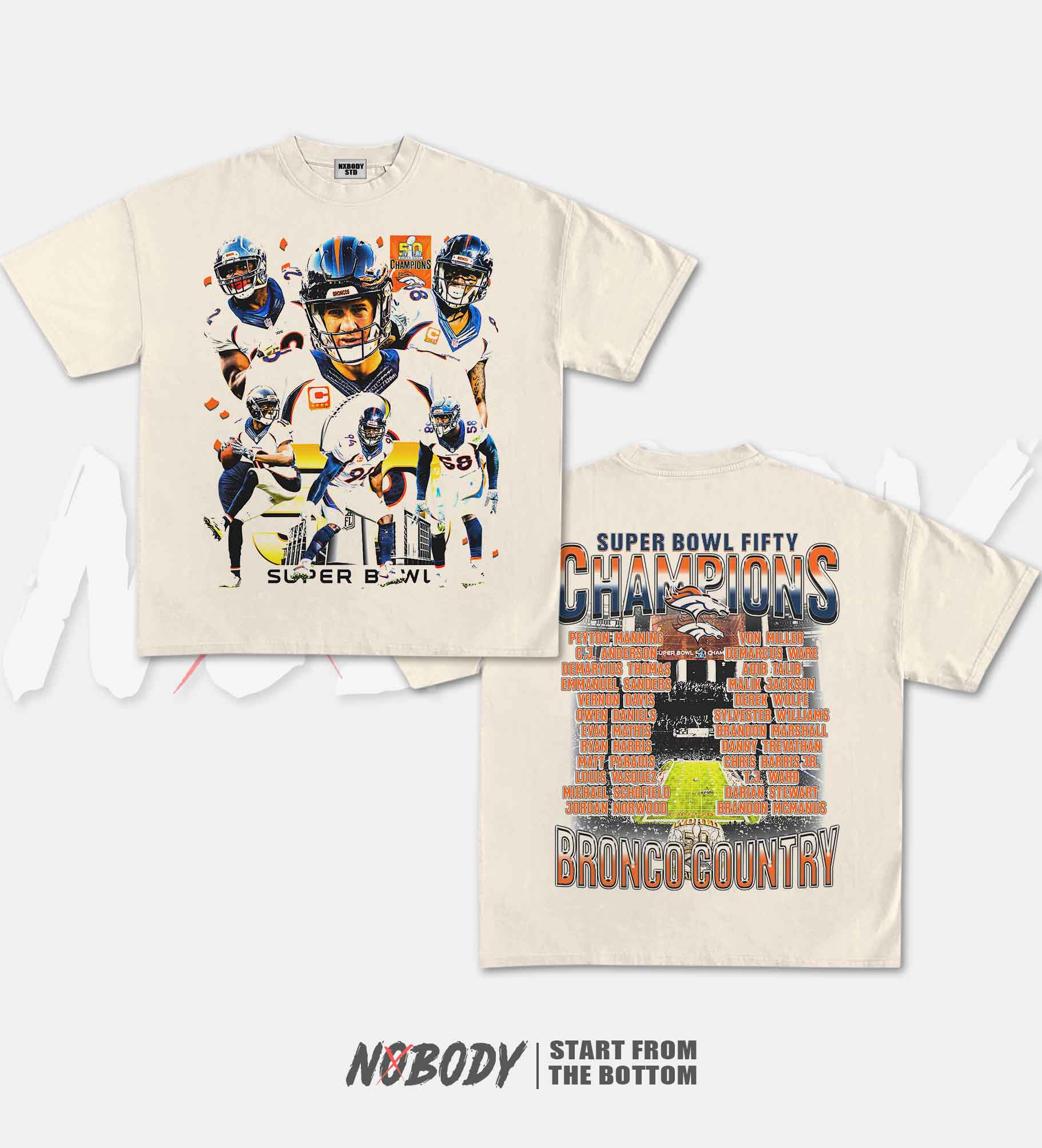 SUPER BOWL 50 CHAMPS BRONCOS GRAPHIC T-SHIRT 1.0