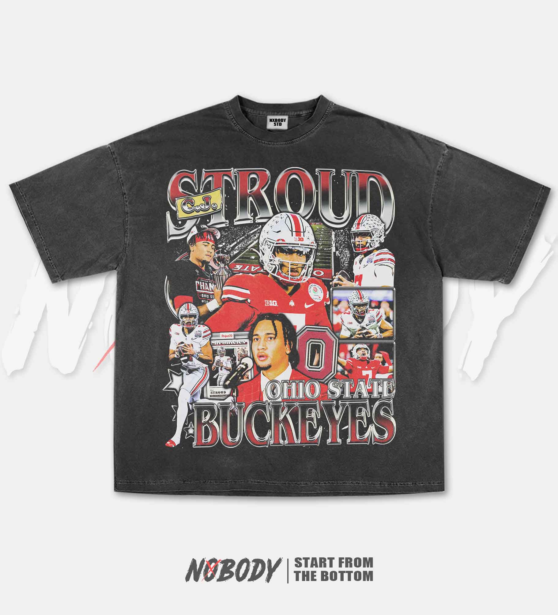 CJ STROUD-OSU GRAPHIC T-SHIRT 1.0