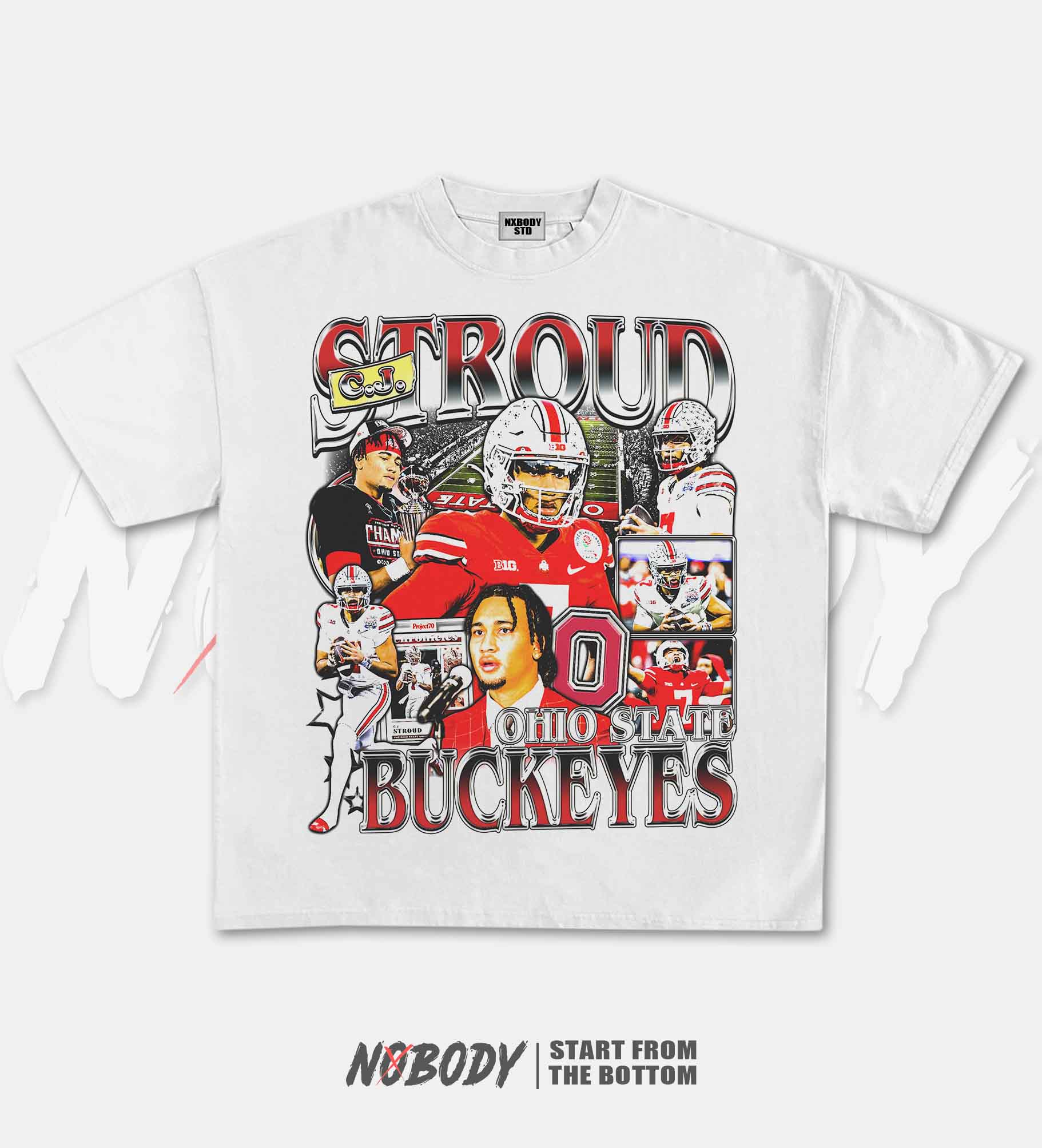 CJ STROUD-OSU GRAPHIC T-SHIRT 1.0