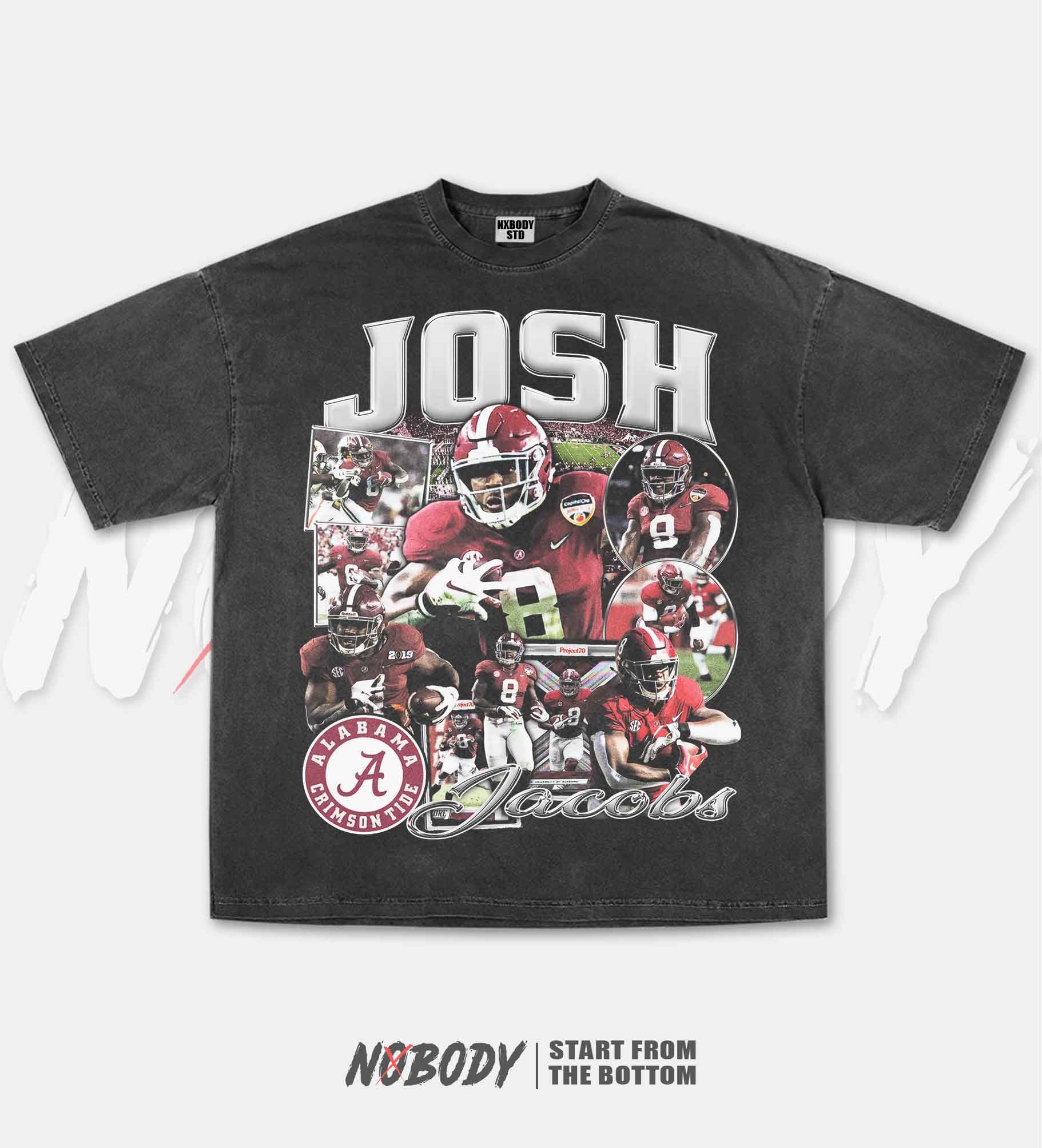 JOSH JACOBS-ALABAMA GRAPHIC T-SHIRT 1.0