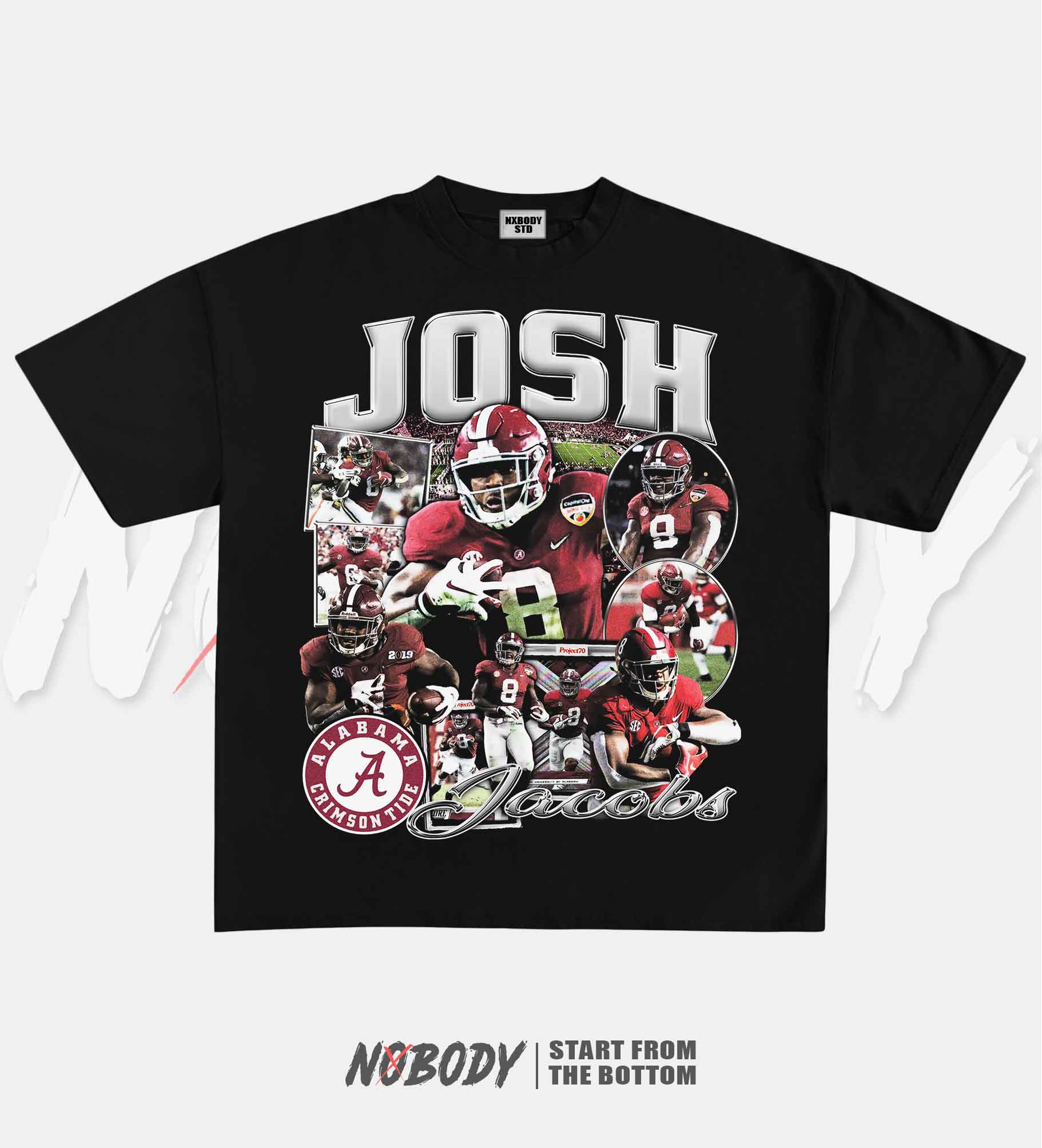 JOSH JACOBS-ALABAMA GRAPHIC T-SHIRT 1.0