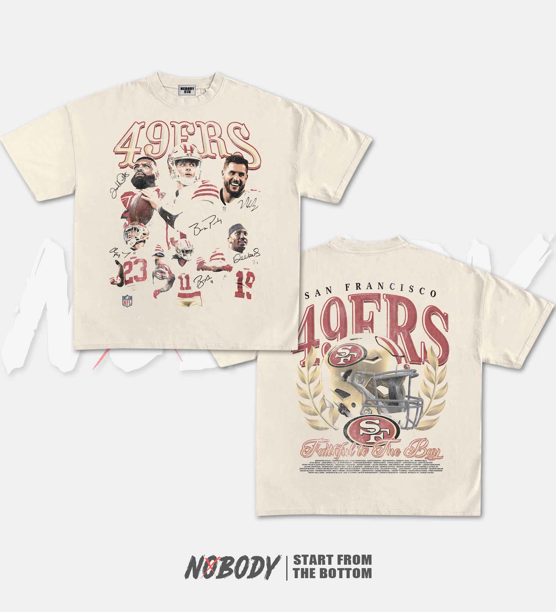 FAITHFUL TO THE BAY 49ERS GRAPHIC T-SHIRT 1.0