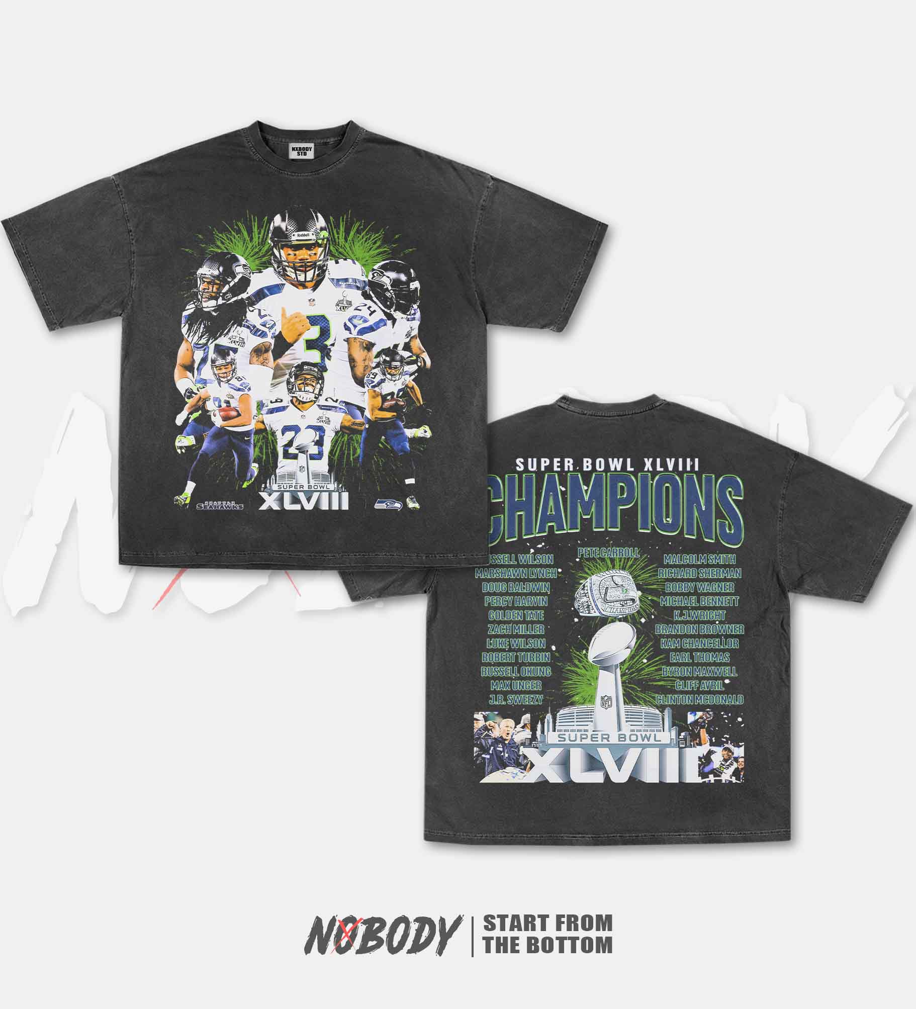 SUPER BOWL XLVIII CHAMPS SEAHAWKS GRAPHIC TEE 1.0 - KIDS