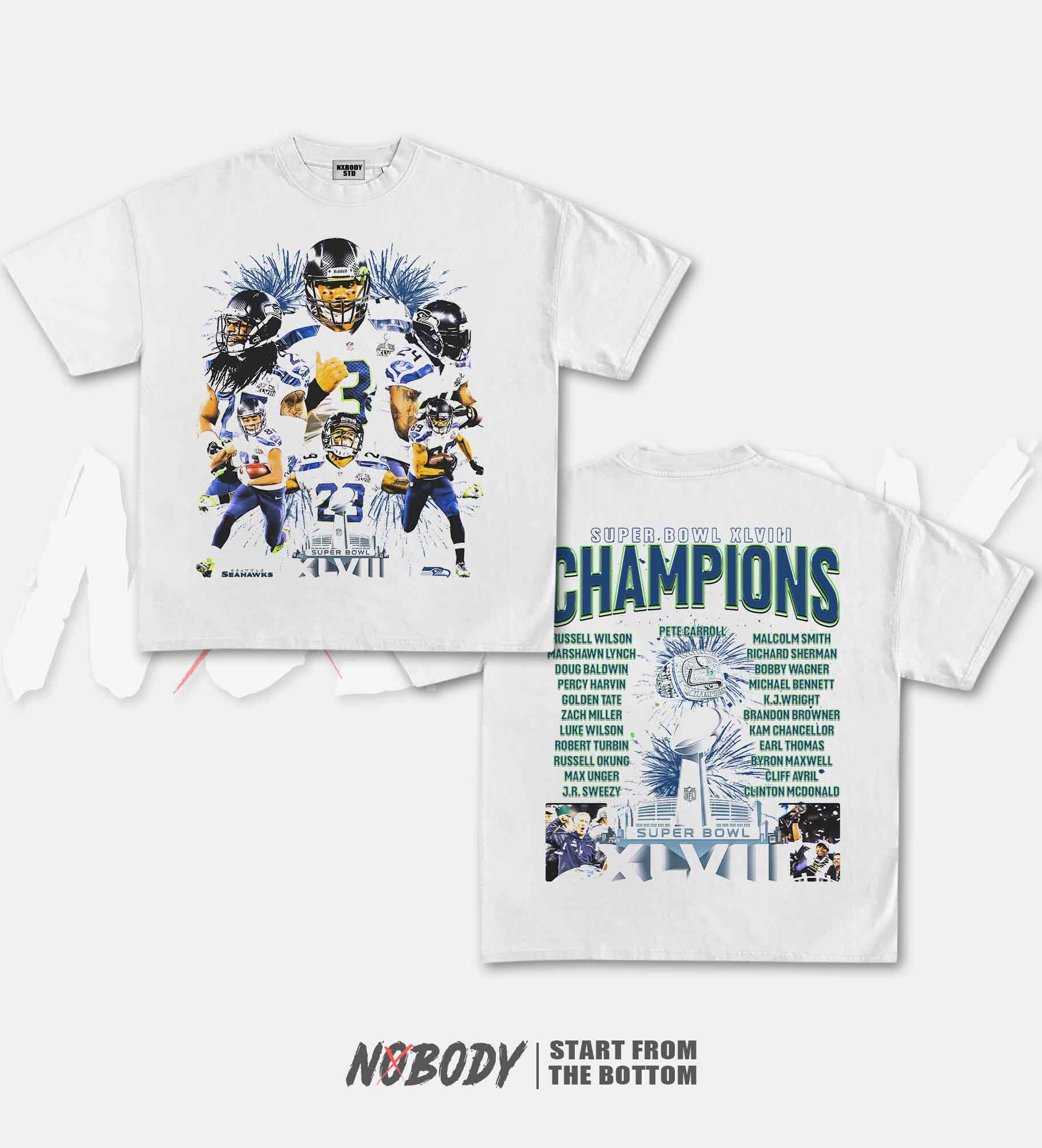 SUPER BOWL XLVIII CHAMPS SEAHAWKS GRAPHIC TEE 1.0