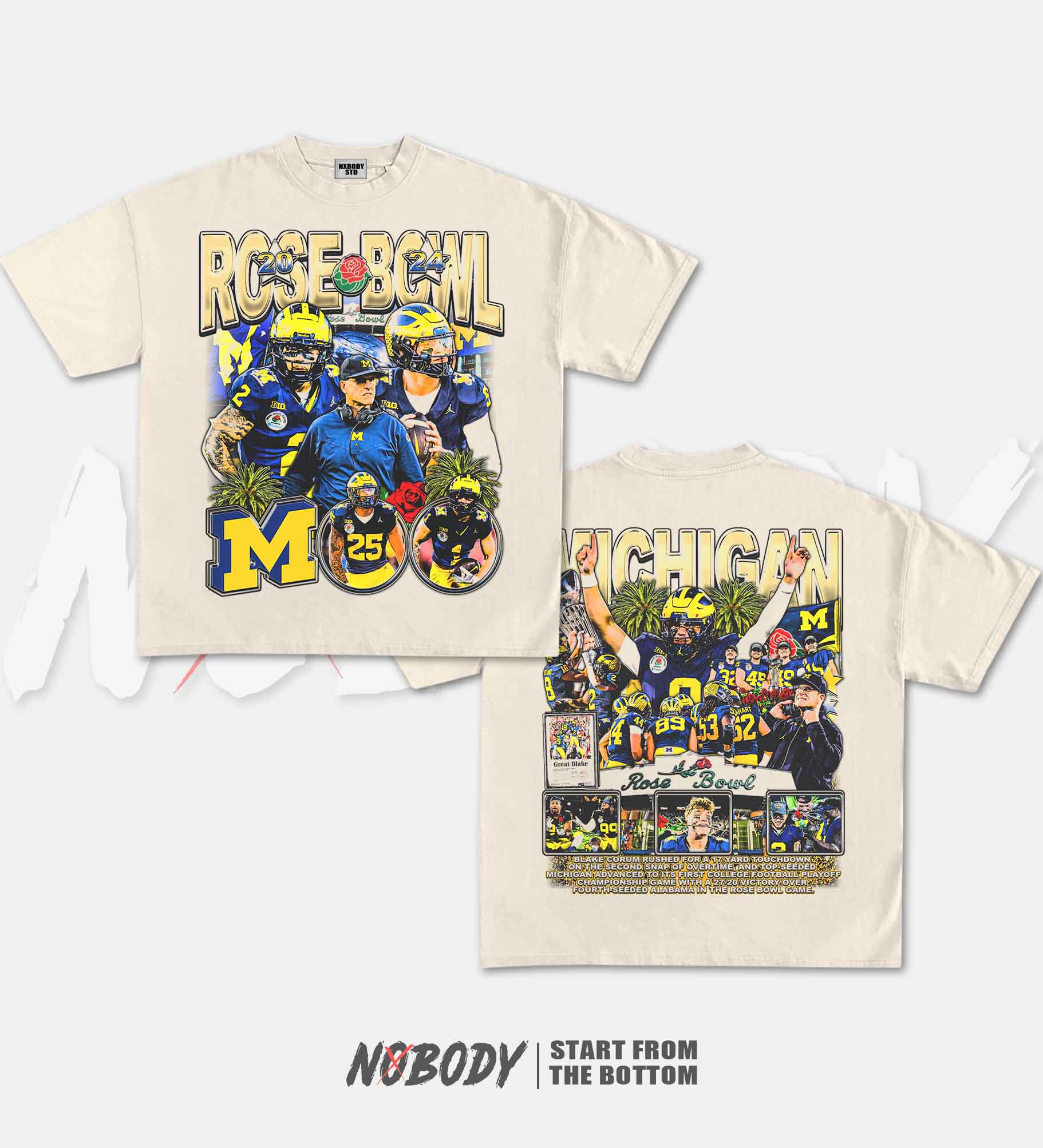 MICHIGAN - ROSE BOWL GRAPHIC T-SHIRT 1.0