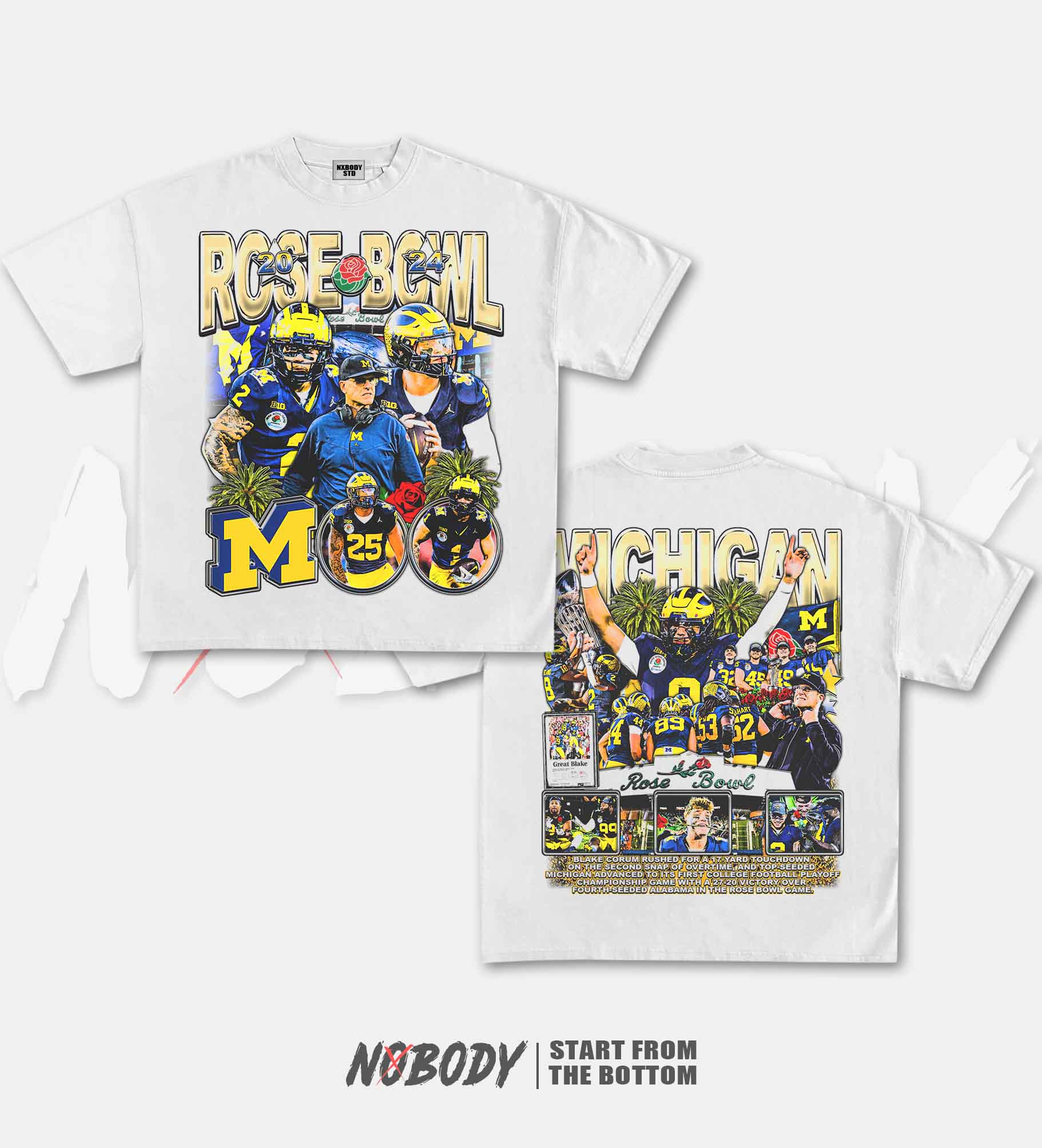 MICHIGAN - ROSE BOWL GRAPHIC T-SHIRT 1.0