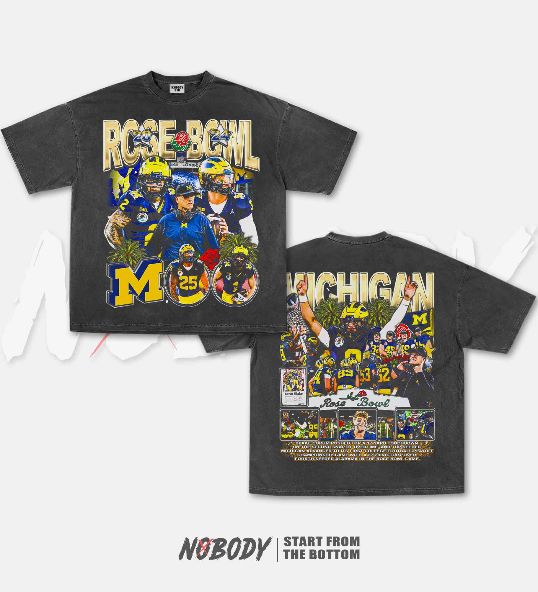 MICHIGAN - ROSE BOWL GRAPHIC T-SHIRT 1.0