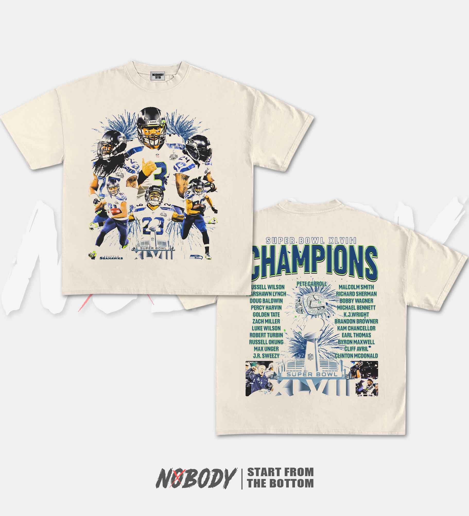 SUPER BOWL XLVIII CHAMPS SEAHAWKS GRAPHIC TEE 1.0