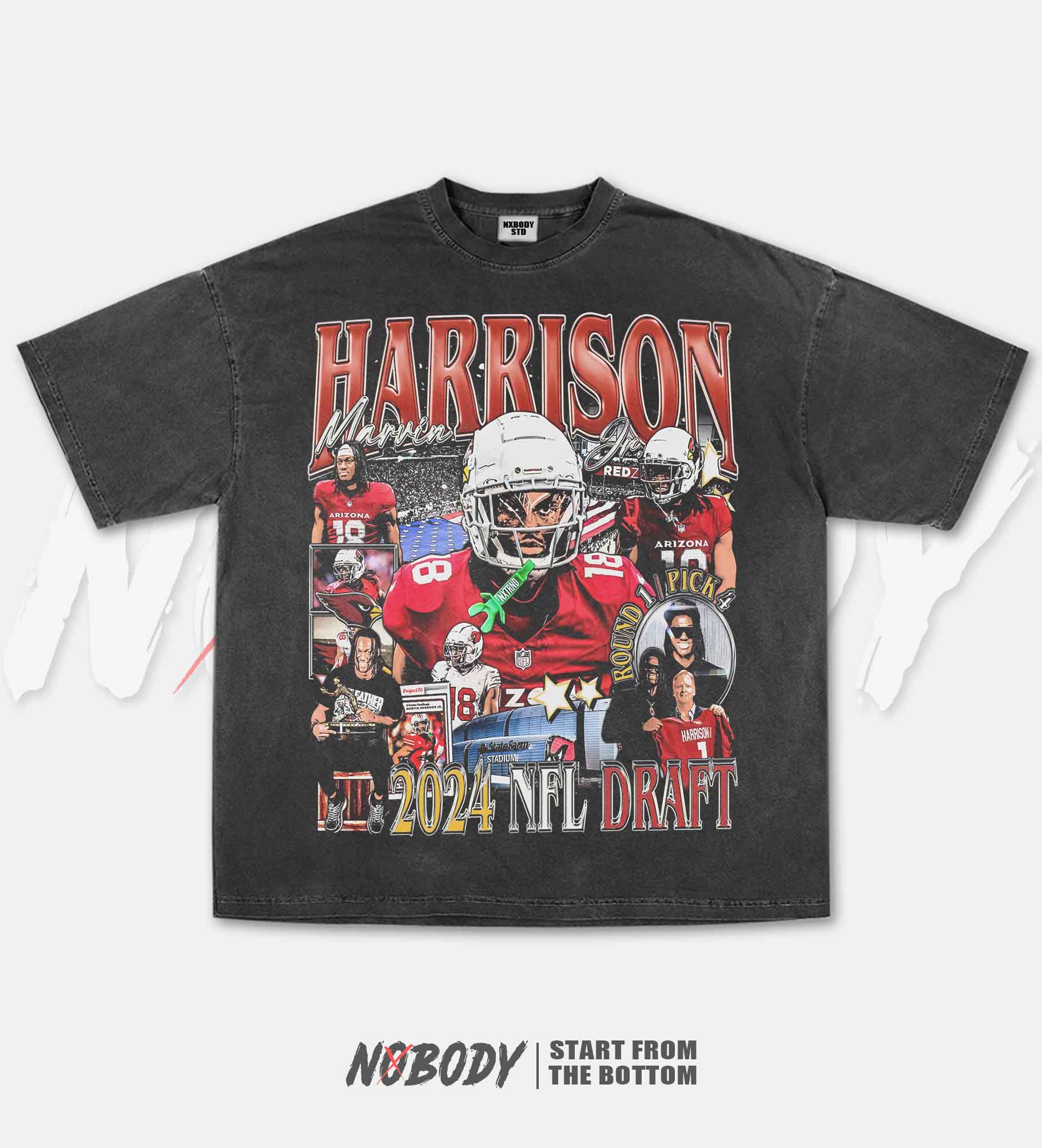 MARVIN HARRISON JR CARDINALS GRAPHIC TEE 1.0