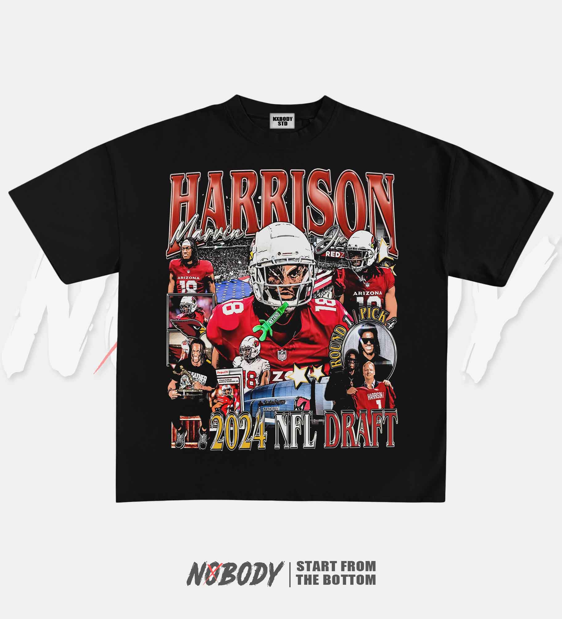 MARVIN HARRISON JR CARDINALS GRAPHIC TEE 1.0