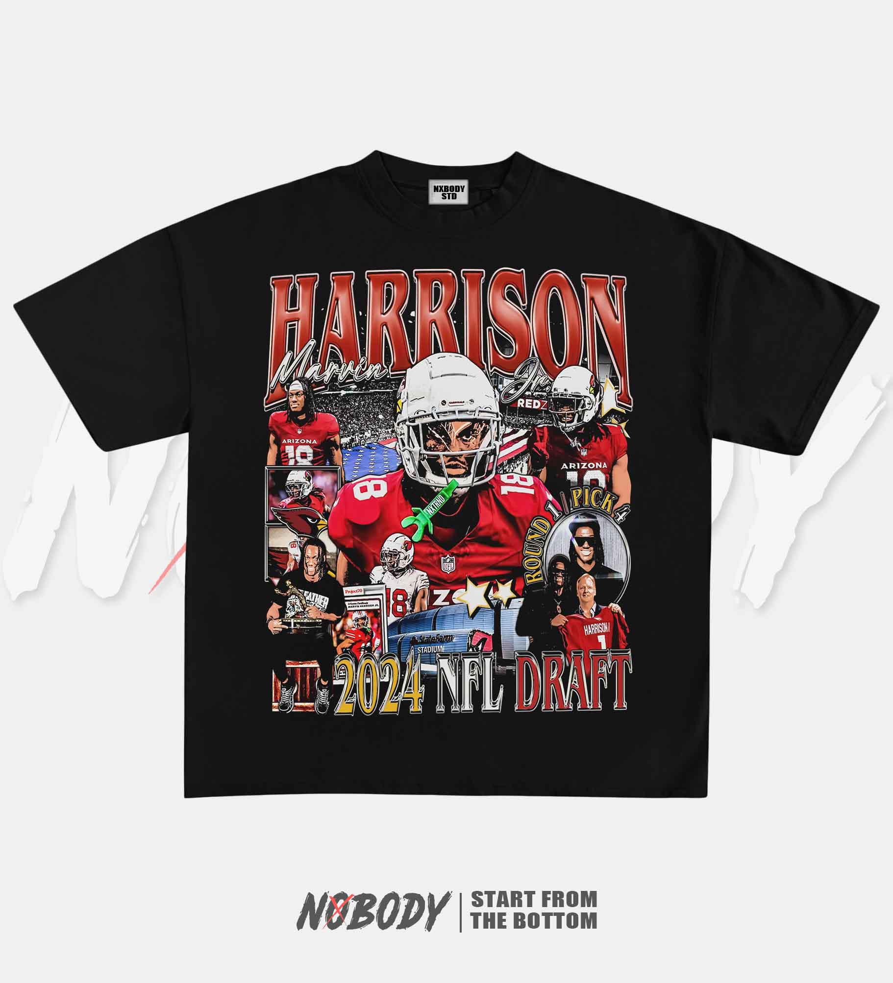 MARVIN HARRISON JR CARDINALS GRAPHIC TEE 1.0 - KIDS