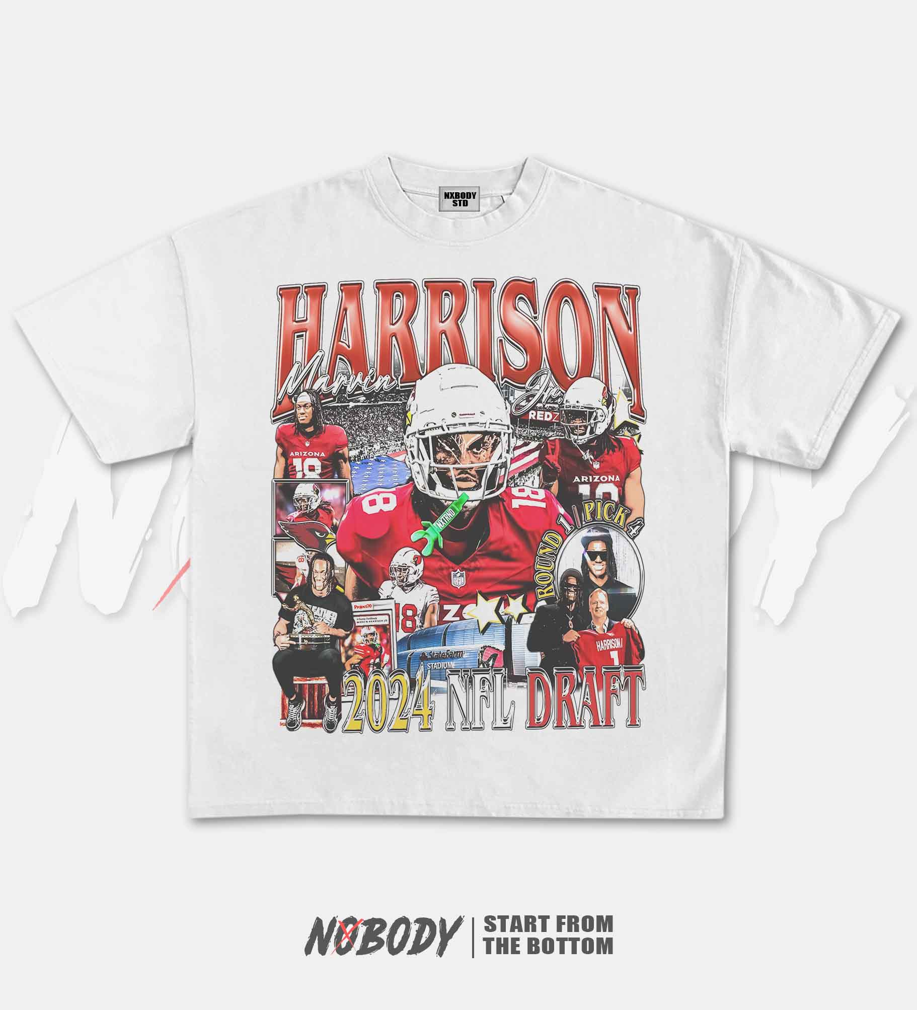 MARVIN HARRISON JR CARDINALS GRAPHIC TEE 1.0