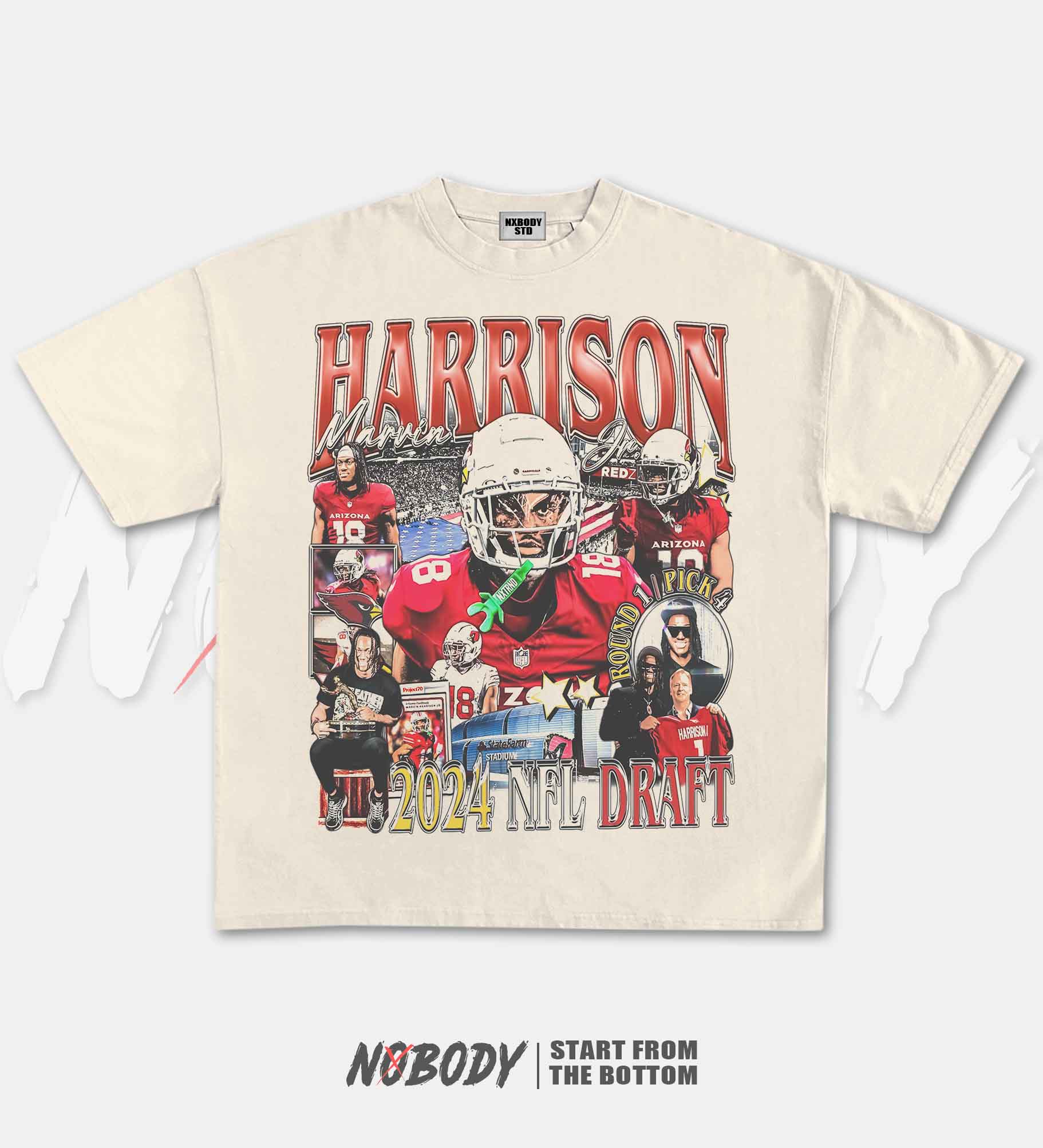 MARVIN HARRISON JR CARDINALS GRAPHIC TEE 1.0