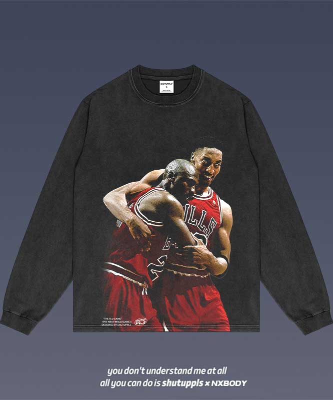THE FLU GAME JORDAN/PIPPEN LONG SLEEVES 1.0