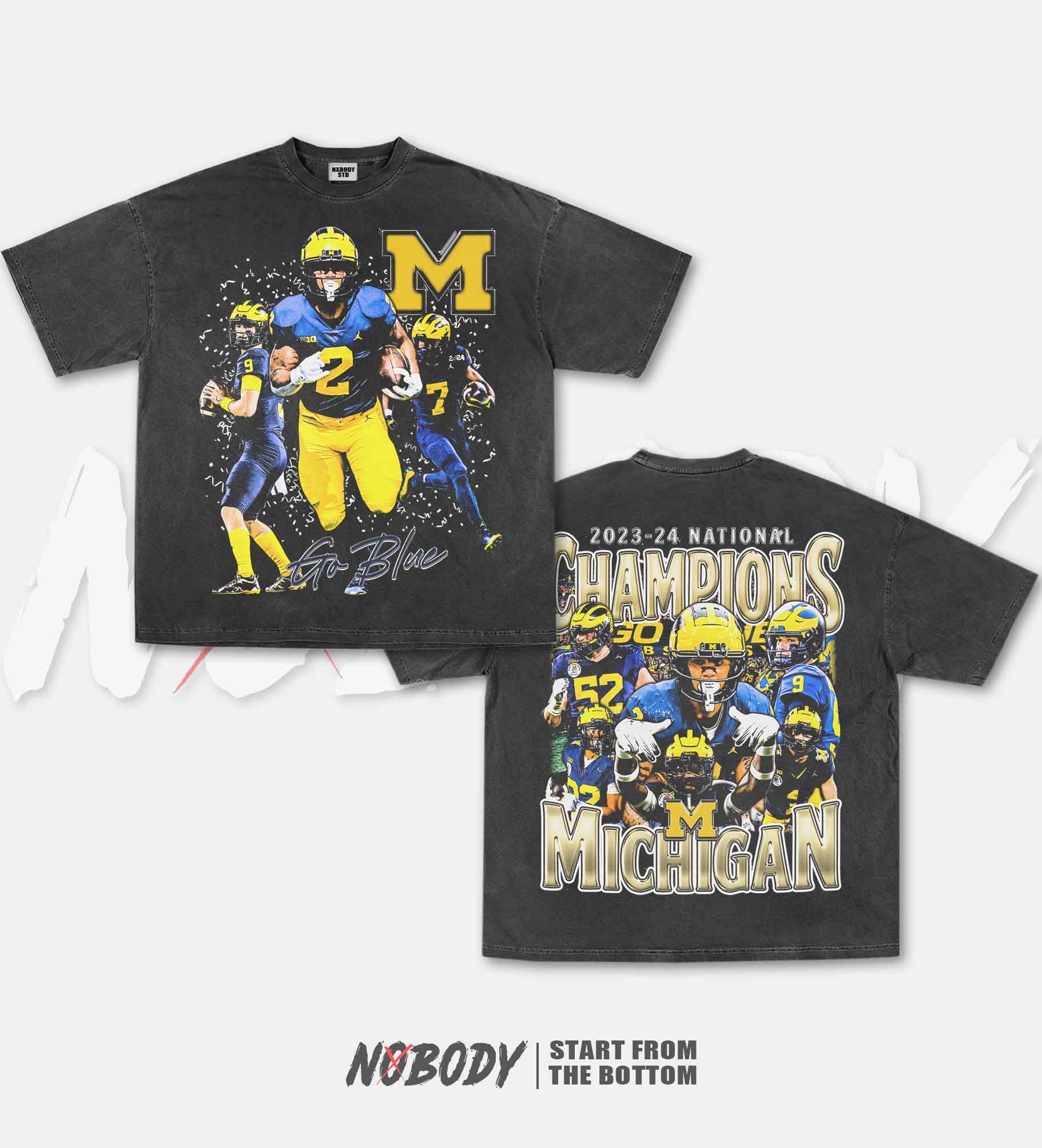 2023-24 NATIONAL CHAMPS MICHIGAN GRAPHIC T-SHIRT 1.0 - KIDS