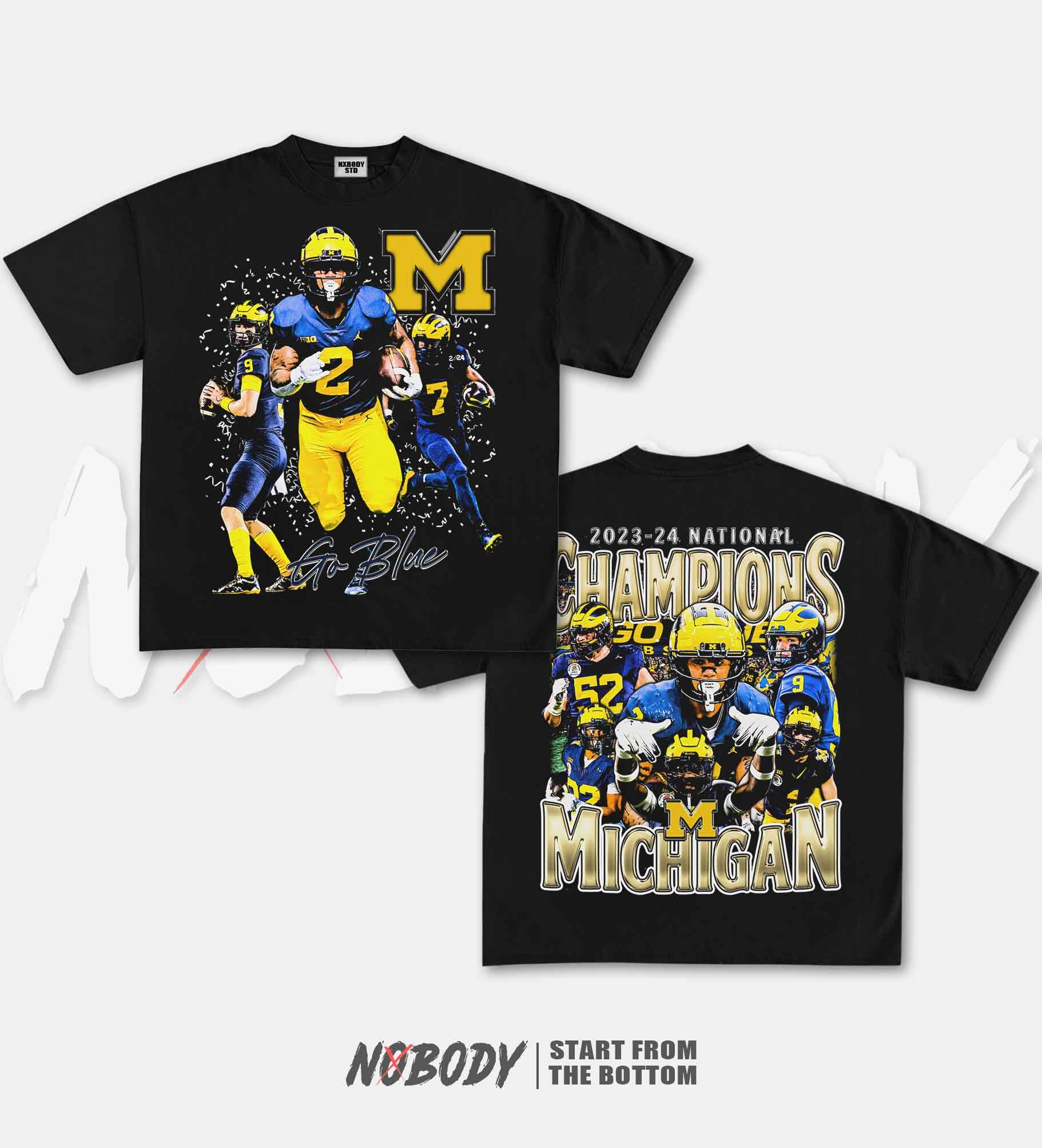2023-24 NATIONAL CHAMPS MICHIGAN GRAPHIC T-SHIRT 1.0 - KIDS