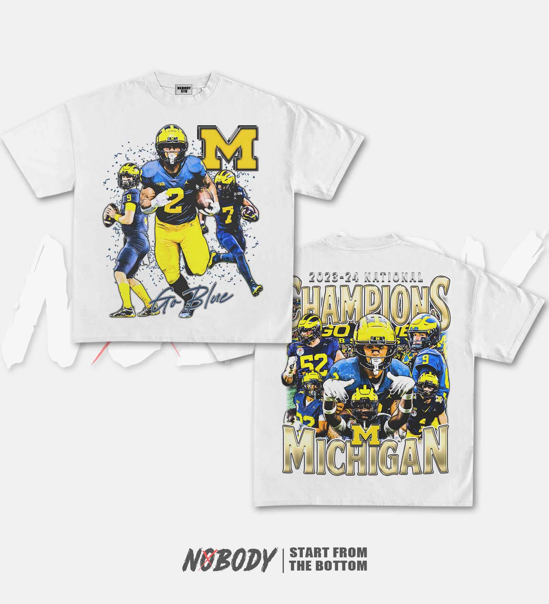 2023-24 NATIONAL CHAMPS MICHIGAN GRAPHIC T-SHIRT 1.0