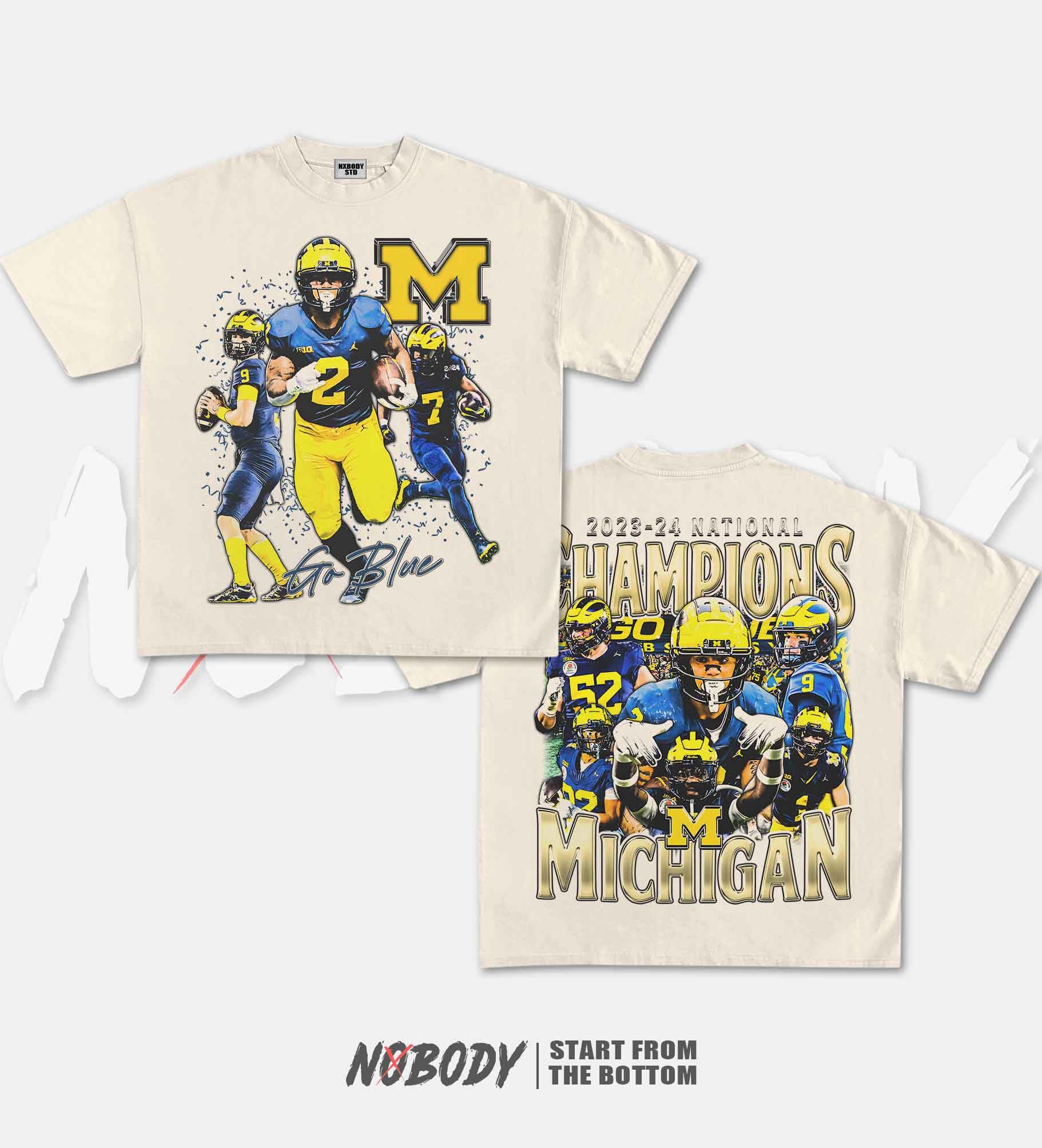 2023-24 NATIONAL CHAMPS MICHIGAN GRAPHIC T-SHIRT 1.0