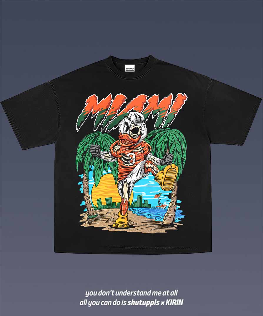 SHUTUPPLS MIAMI HURRICANES TEE 1.0