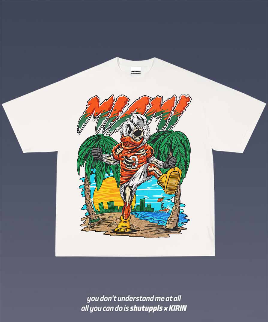 SHUTUPPLS MIAMI HURRICANES TEE 1.0