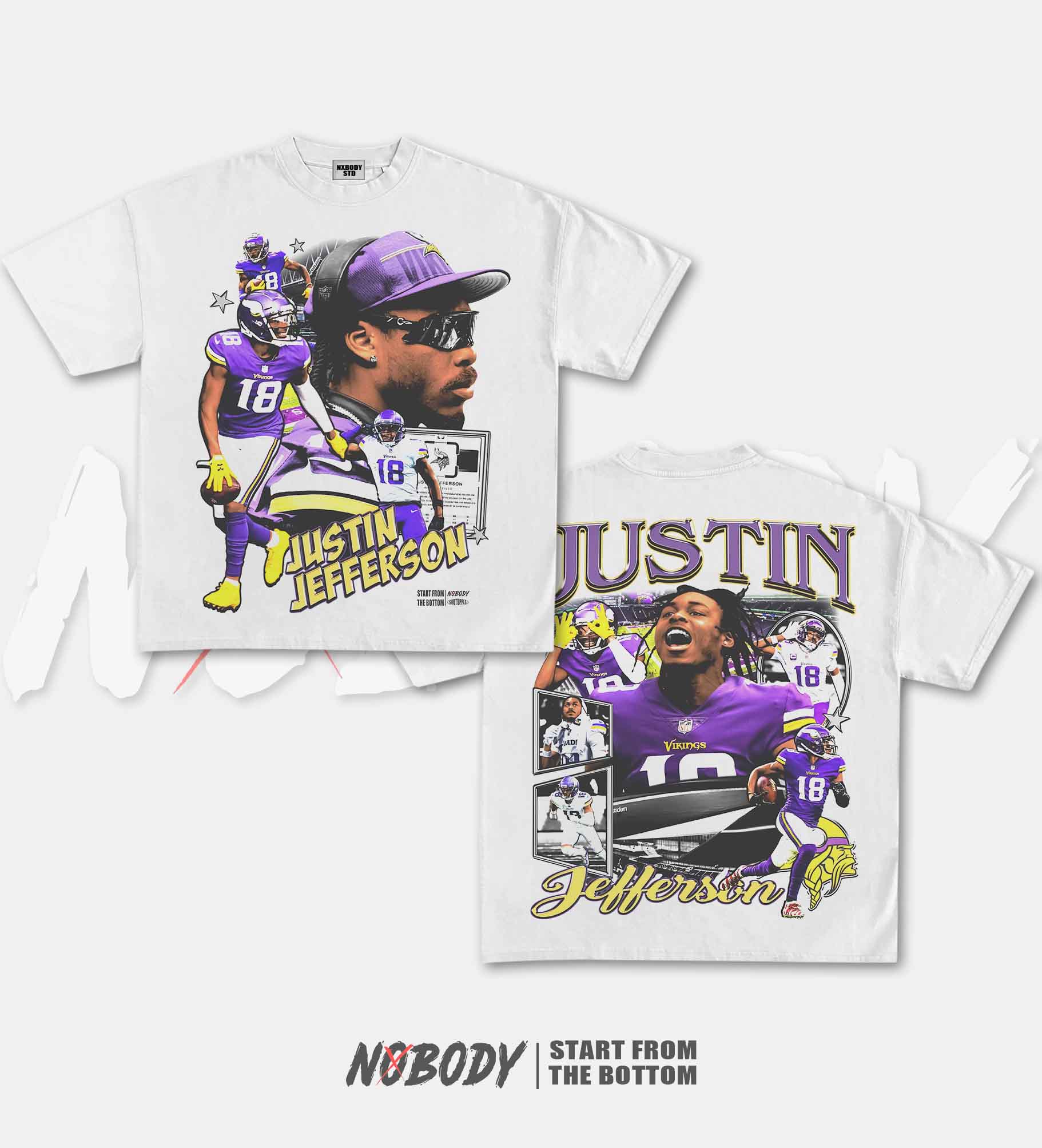 JUSTIN JEFFERSON GRAPHIC T-SHIRT 1.2