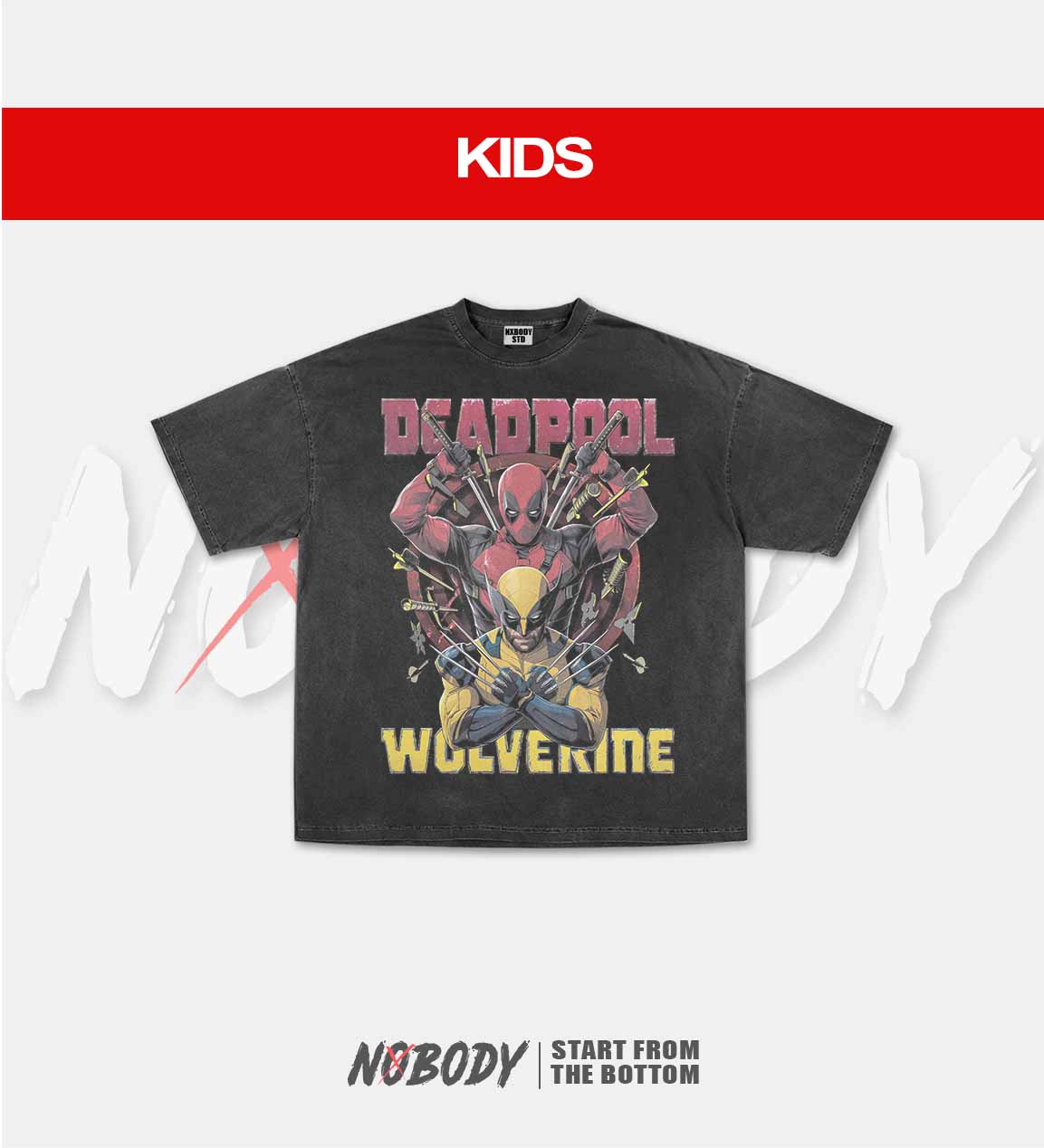 DEADPOOL & WOLVERINE GRAPHIC T-SHIRT 1.1  - KIDS