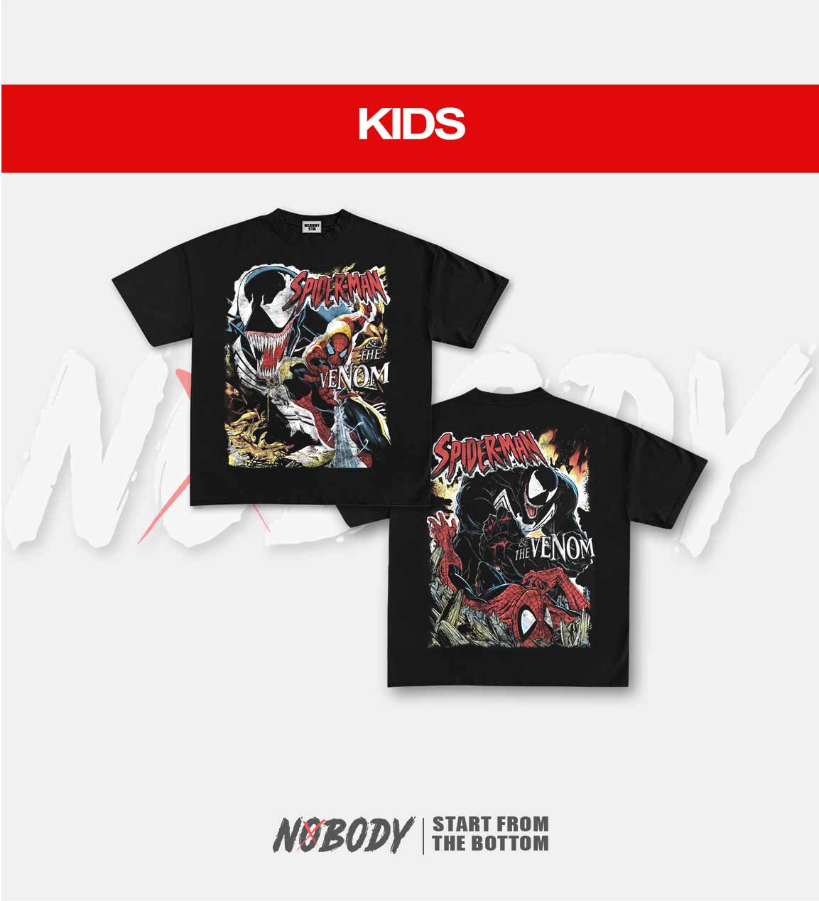 SPIDER MAN VS VENOM GRAPHIC T-SHIRT 1.0 - KIDS