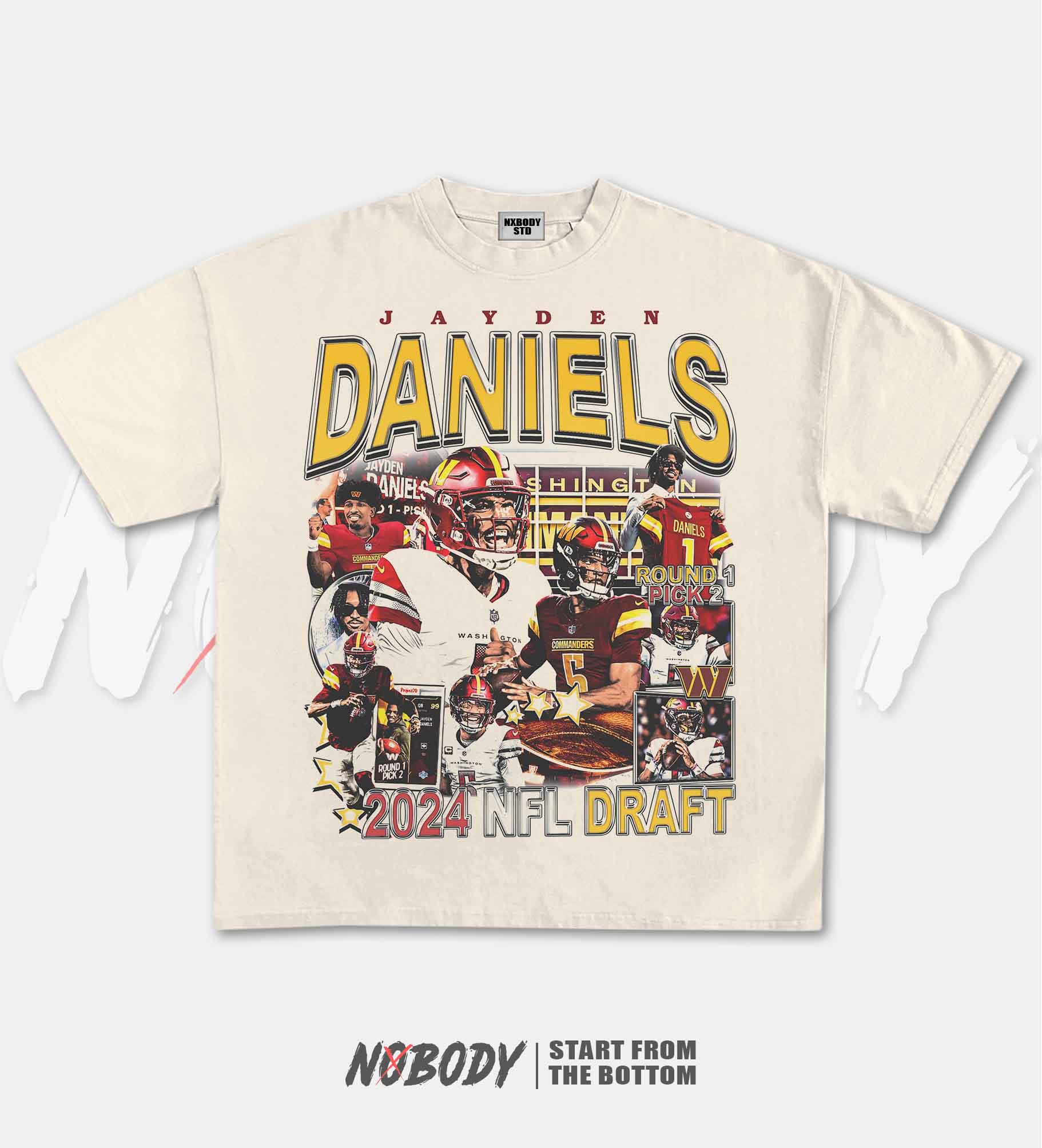 JAYDEN DANIELS COMMANDERS GRAPHIC T-SHIRT 1.0