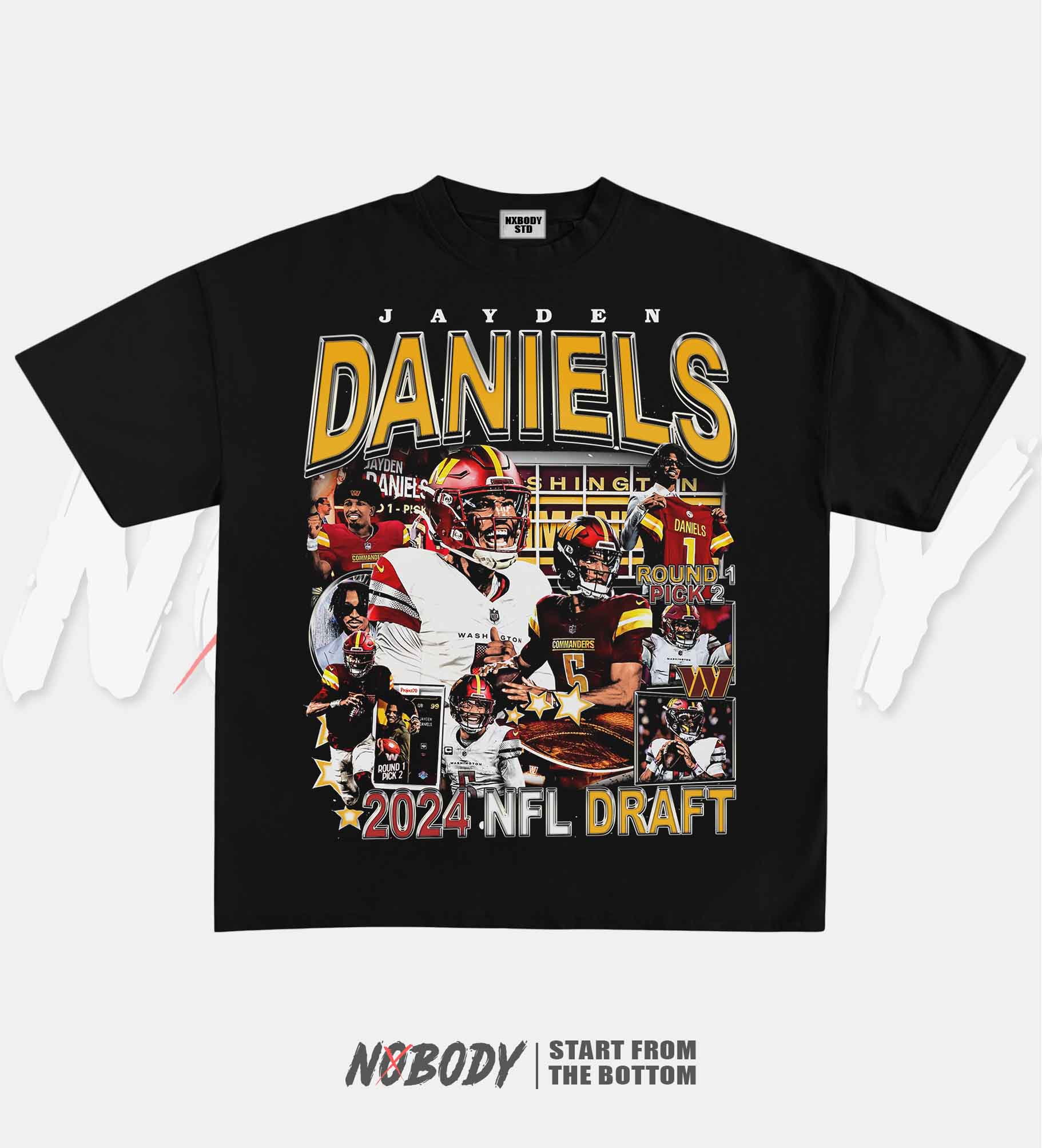 JAYDEN DANIELS COMMANDERS GRAPHIC T-SHIRT 1.0