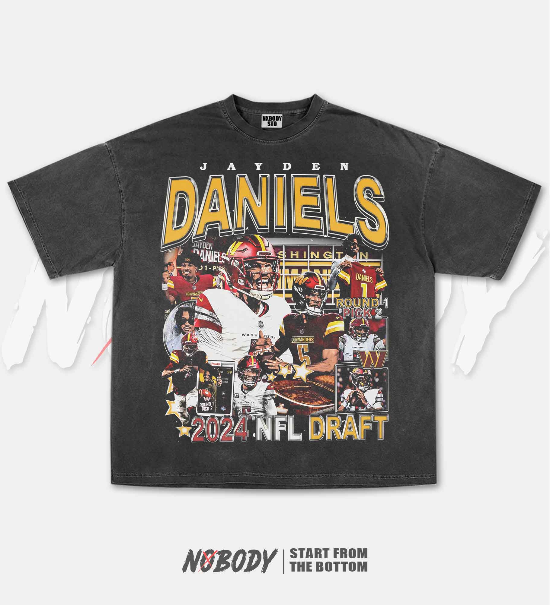 JAYDEN DANIELS COMMANDERS GRAPHIC T-SHIRT 1.0