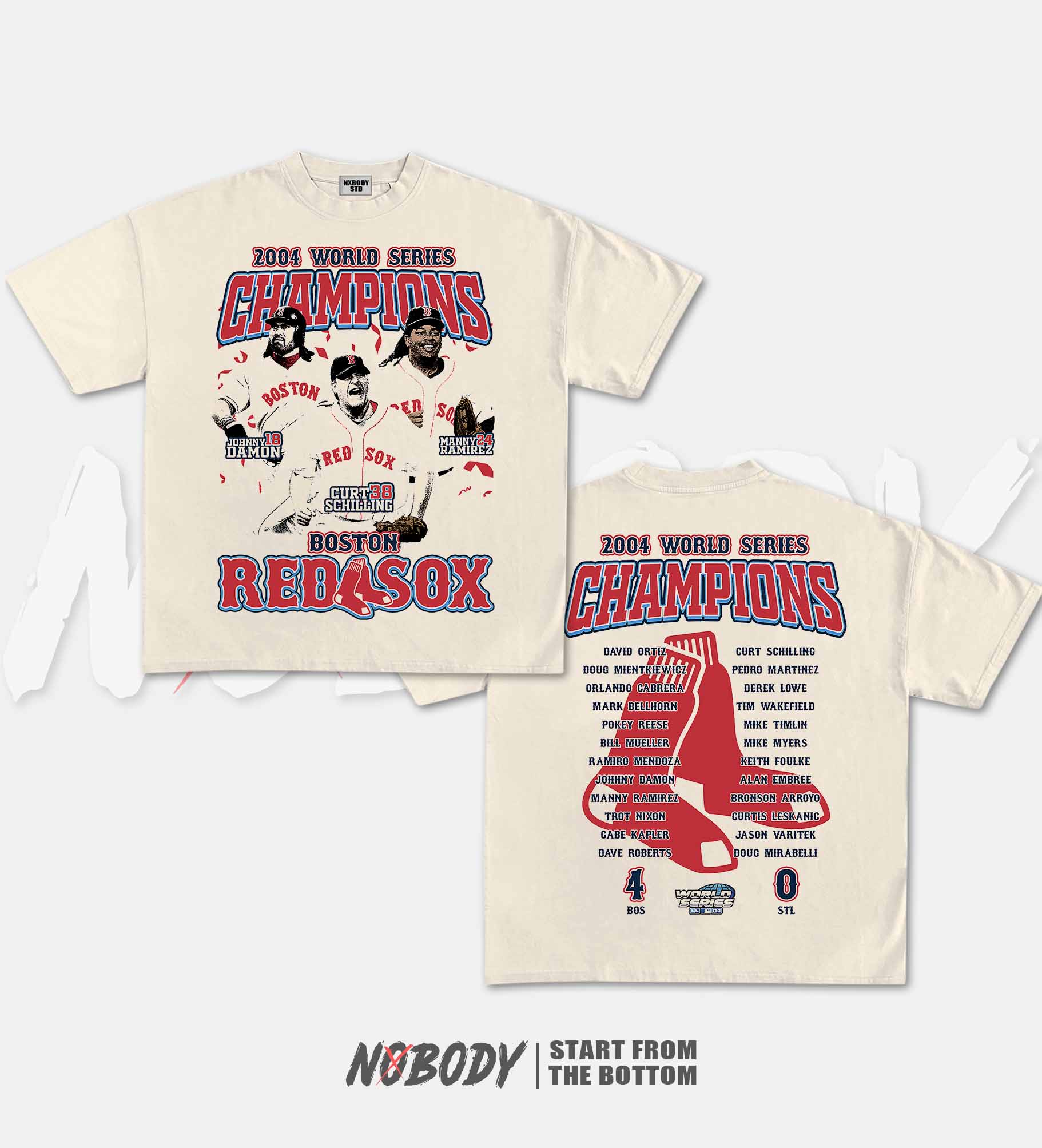 2004 BOSTON REDSOX GRAPHIC T-SHIRT 1.0